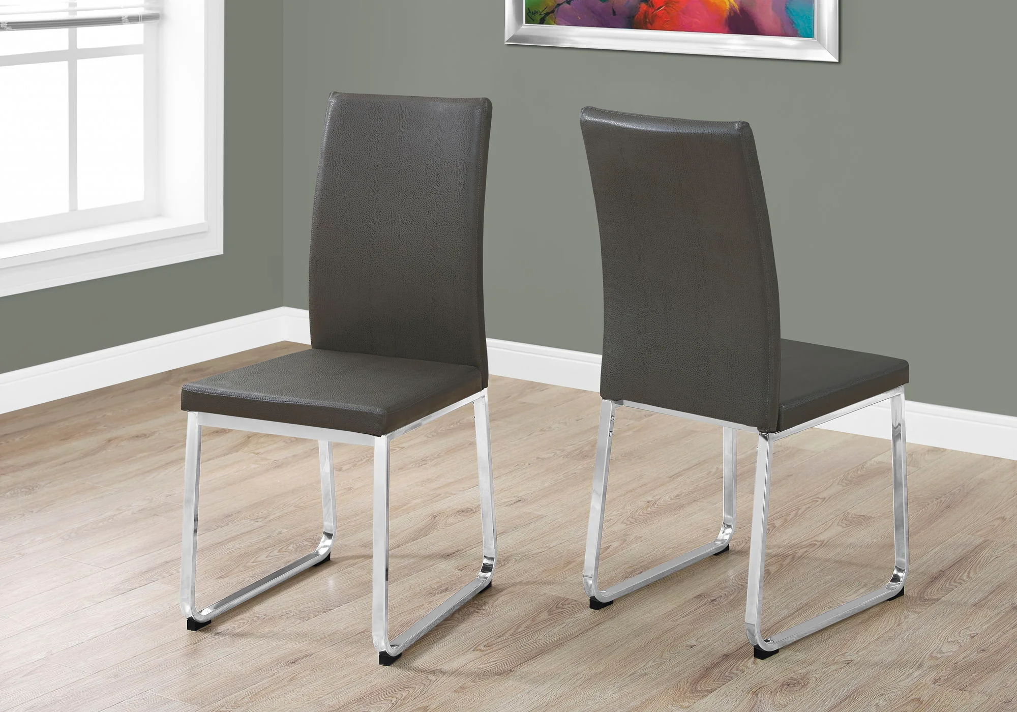 Dining Side Chair, Upholstered For Dining Room, Modern (Set of 2) - Image 2