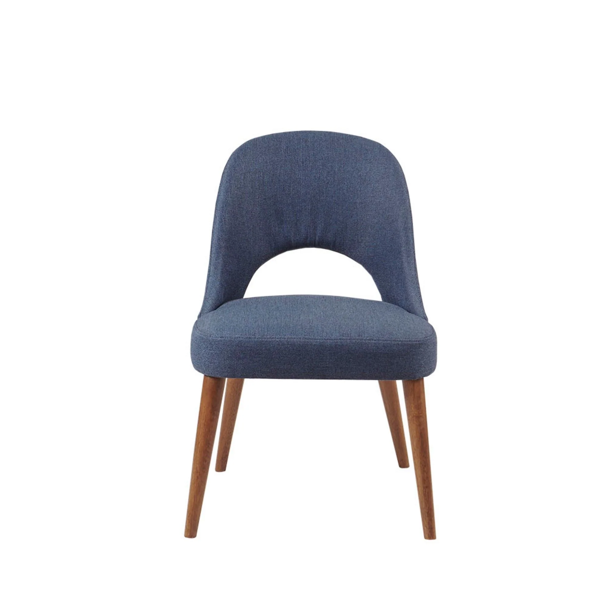 Dining Side Chair Upholstered Textured (Set of 2) - Navy - Image 4