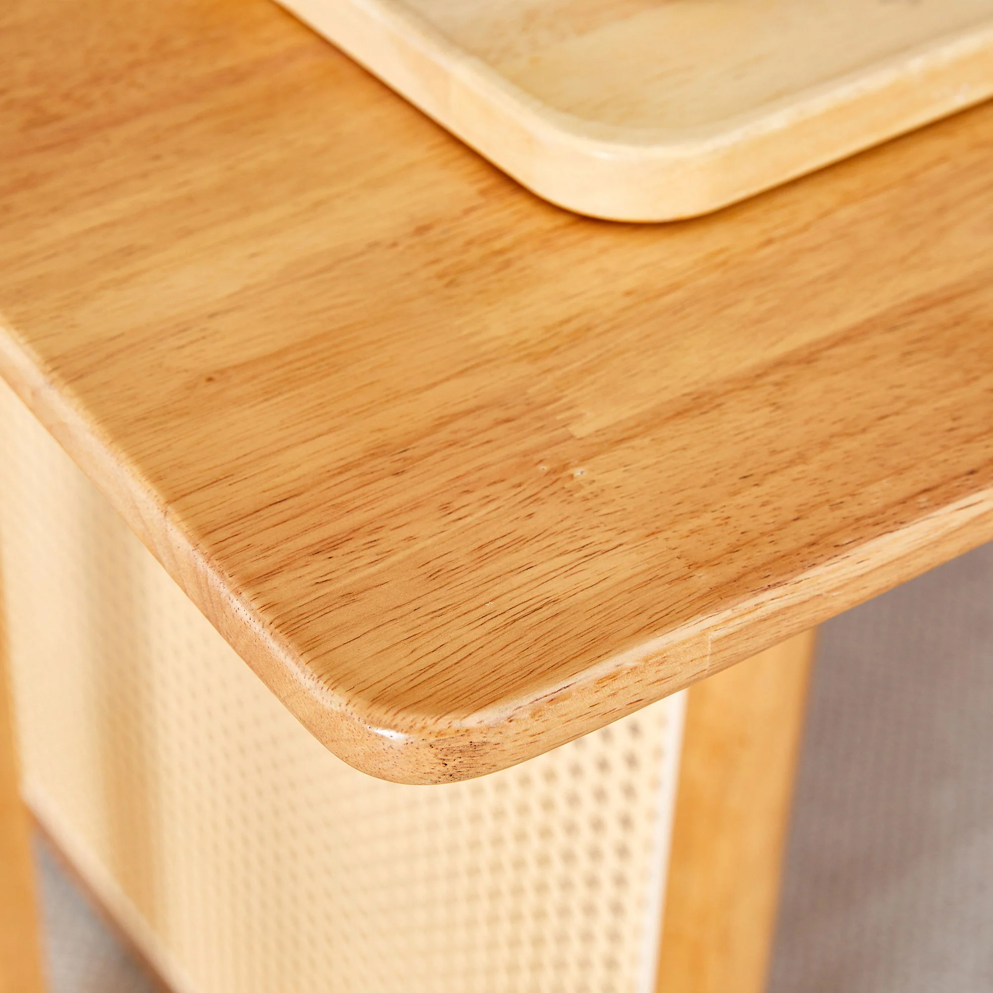 Dining Table With Imitation Rattan Design For Dining Room - Image 5