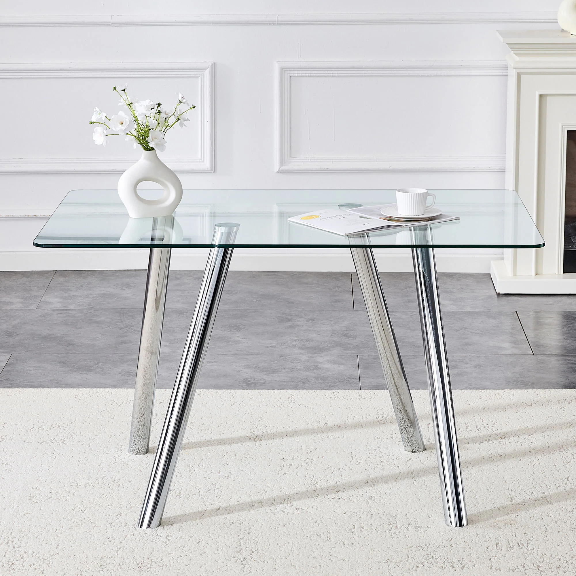 Dining Table With Transparent Surface - Image 12