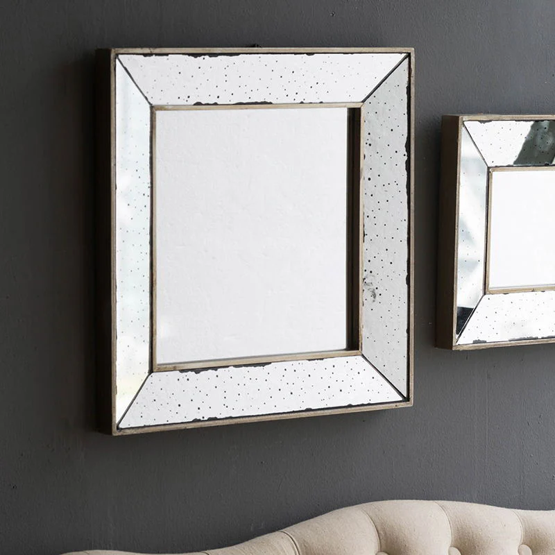 Distressed Accent Mirror, Traditional Style Framed Wall Mirror For Living Room - Image 16
