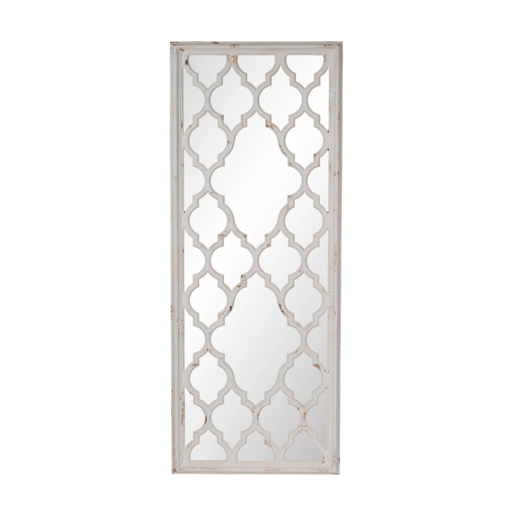 Distressed Floor Mirror, Full Body Mirror For Bathroom Bedroom Living Room - White - Image 9