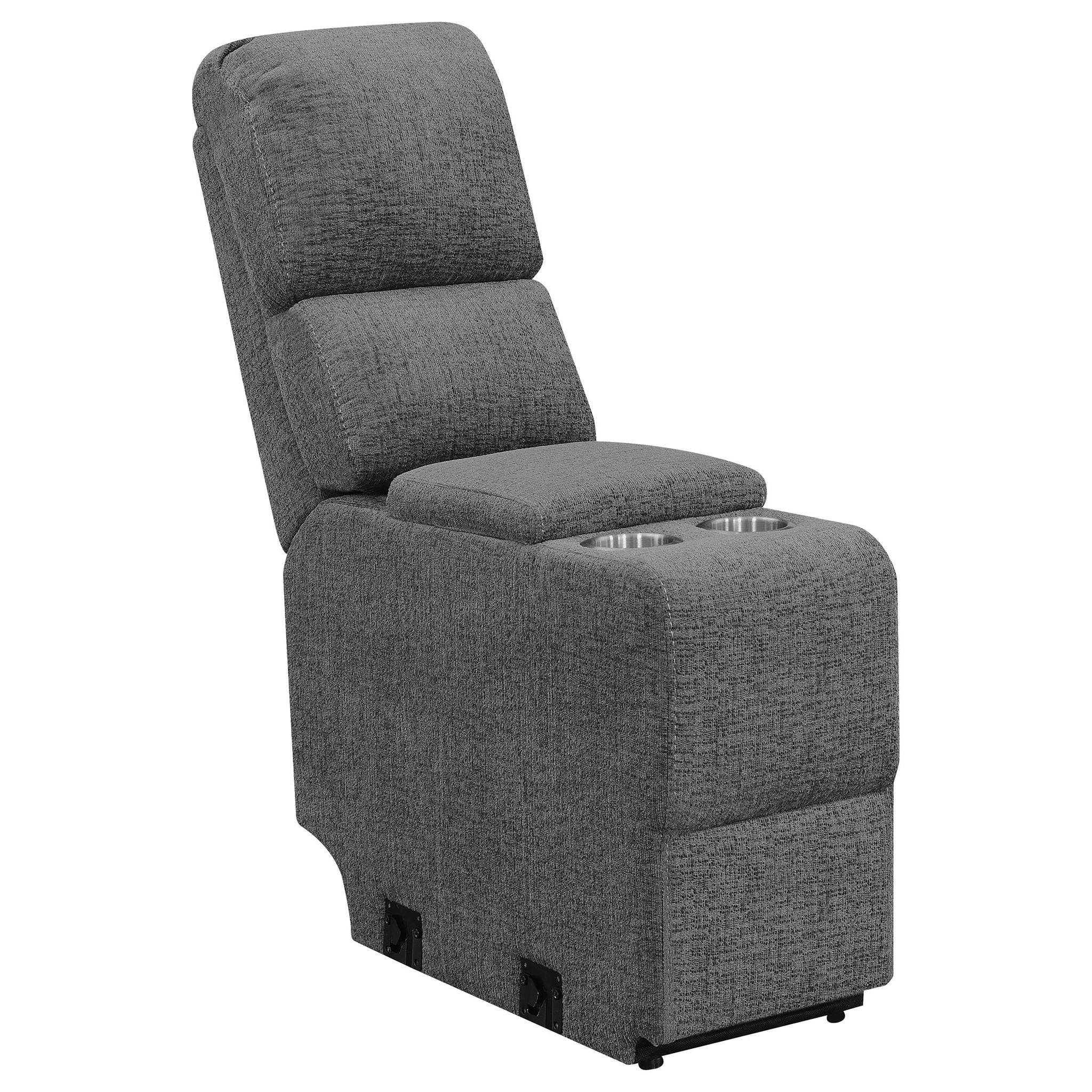 Divine - 5 Piece Power Reclining Home Theater Seating Set With Memory Foam Cushions And Storage Consoles - Image 12