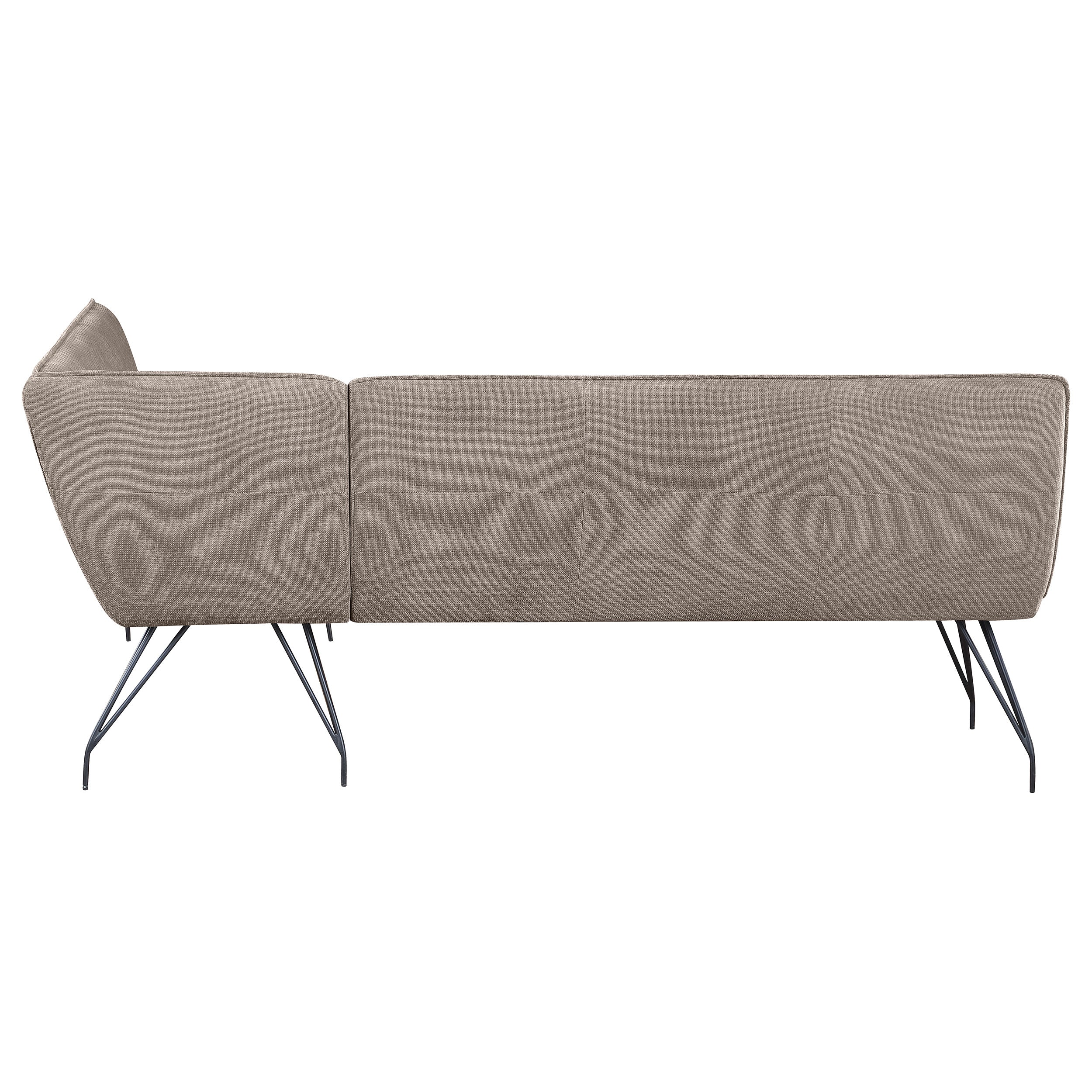 Dodson Fabric Upholstered L-Shaped Nook Dining Bench - Taupe - Image 5