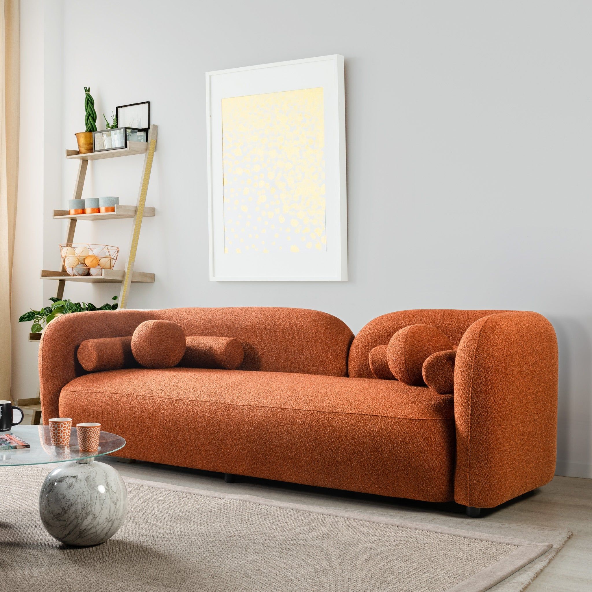 Donna - Japandi Style, Boucle Sofa - Image 5
