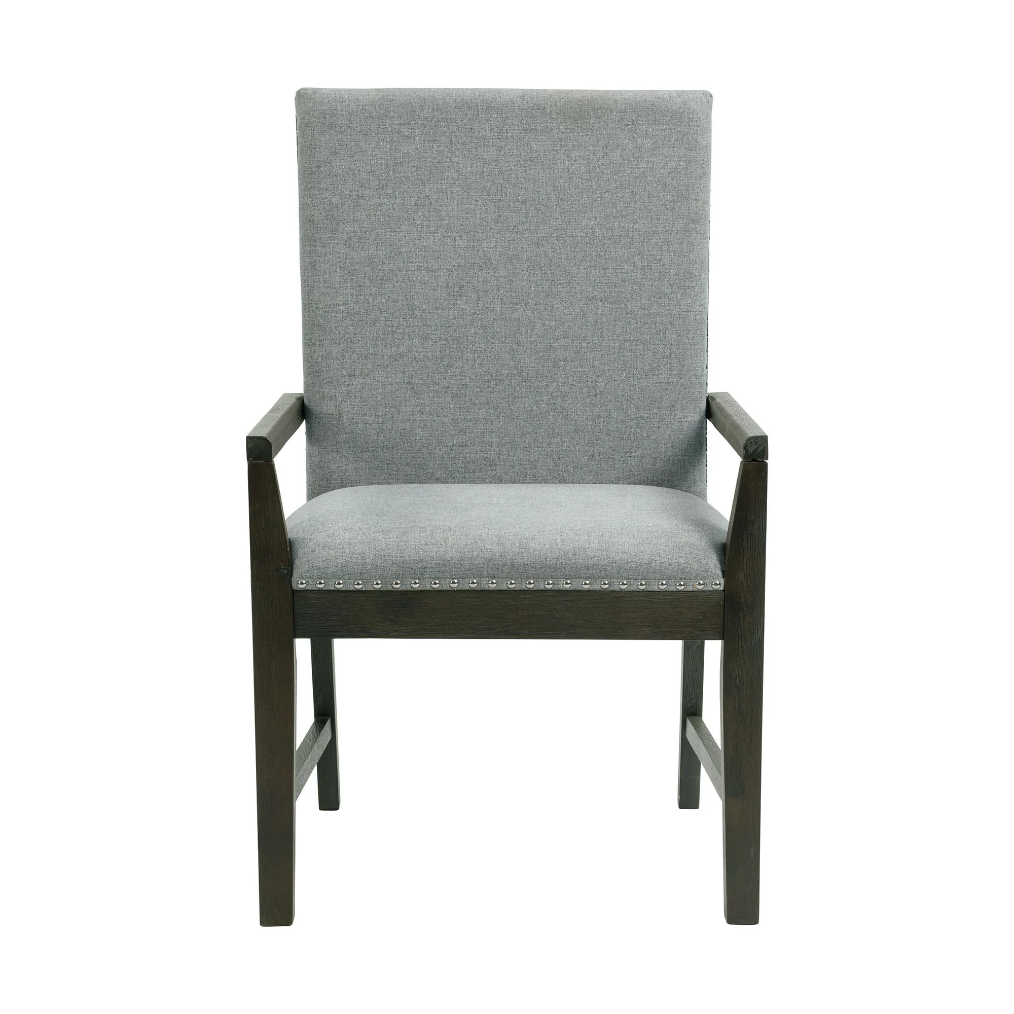 Donovan - Standard Height Arm Chair (Set of 2) - Gray - Image 3