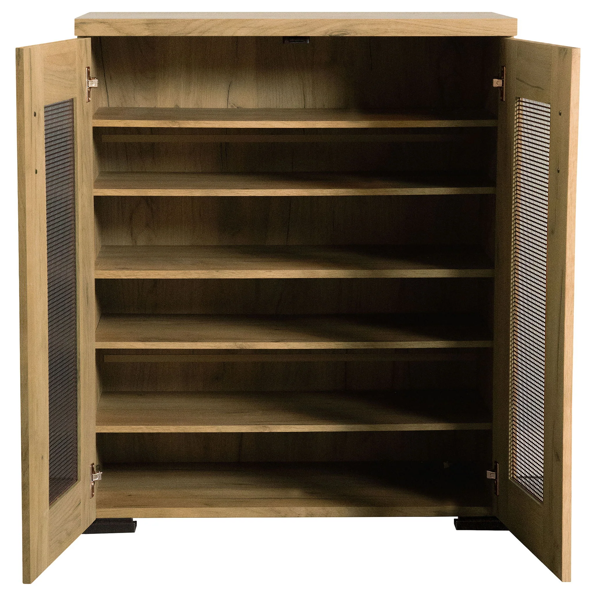 Door Accent Cabinet With Screens - Brown - Image 7