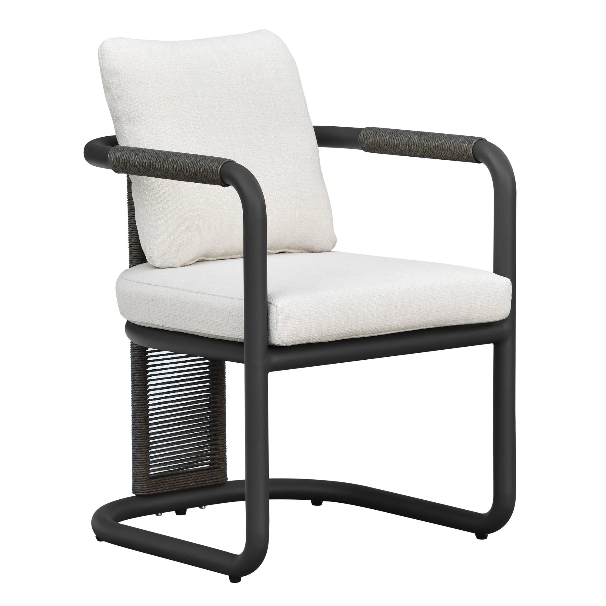 Dorado - 7-Piece Modern Outdoor Dining Set - Off-White / Gray - Image 3