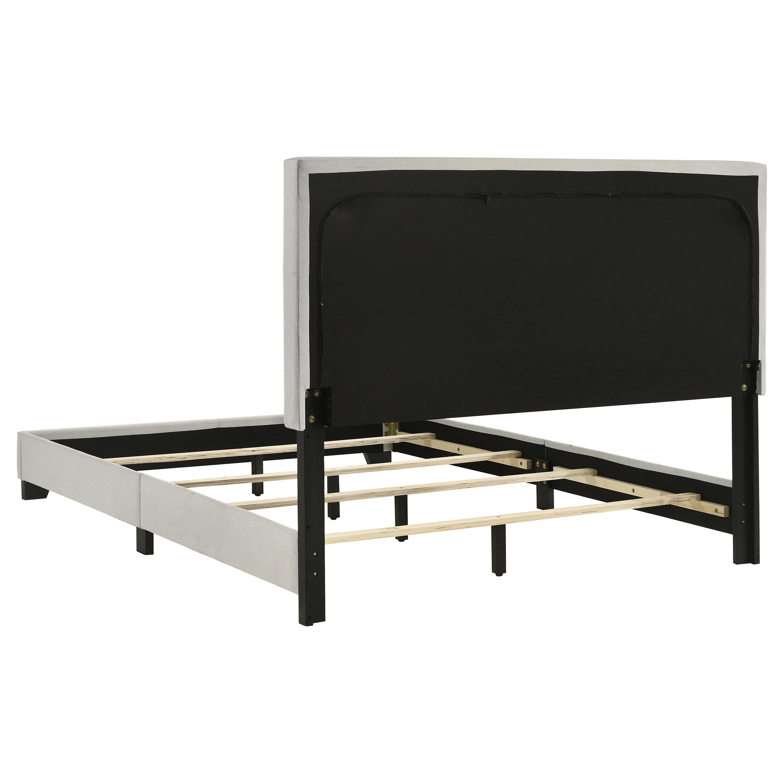 Dorian Cream Fabric Upholstered Full Panel Bed - Image 2
