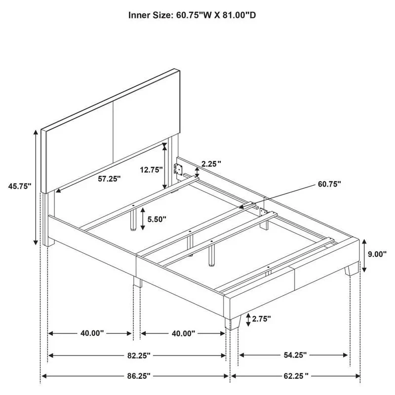 Dorian Upholstered Panel Bed - Image 133