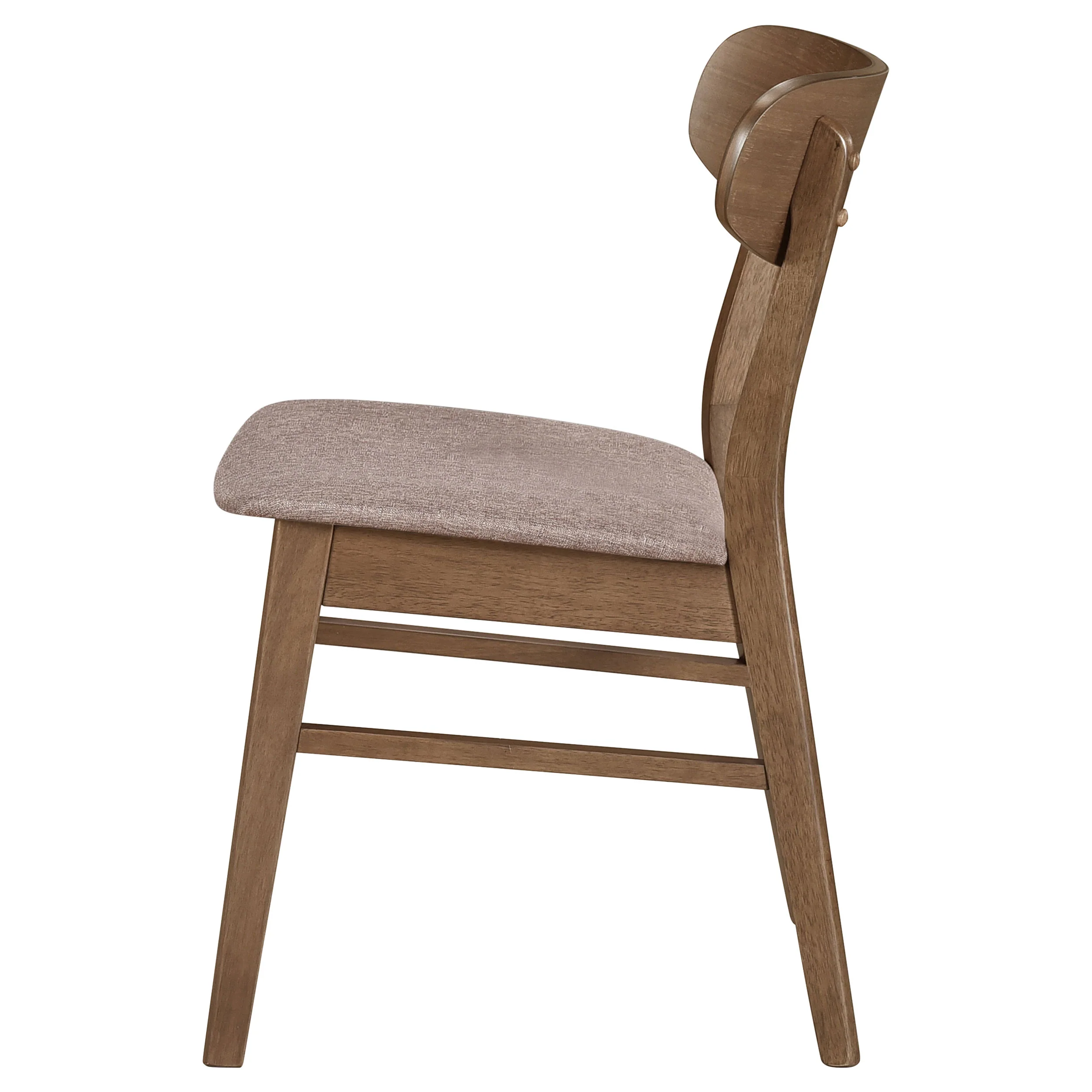 Dortch Dining Side Chair Walnut and Brown, Set of 2 - Image 10