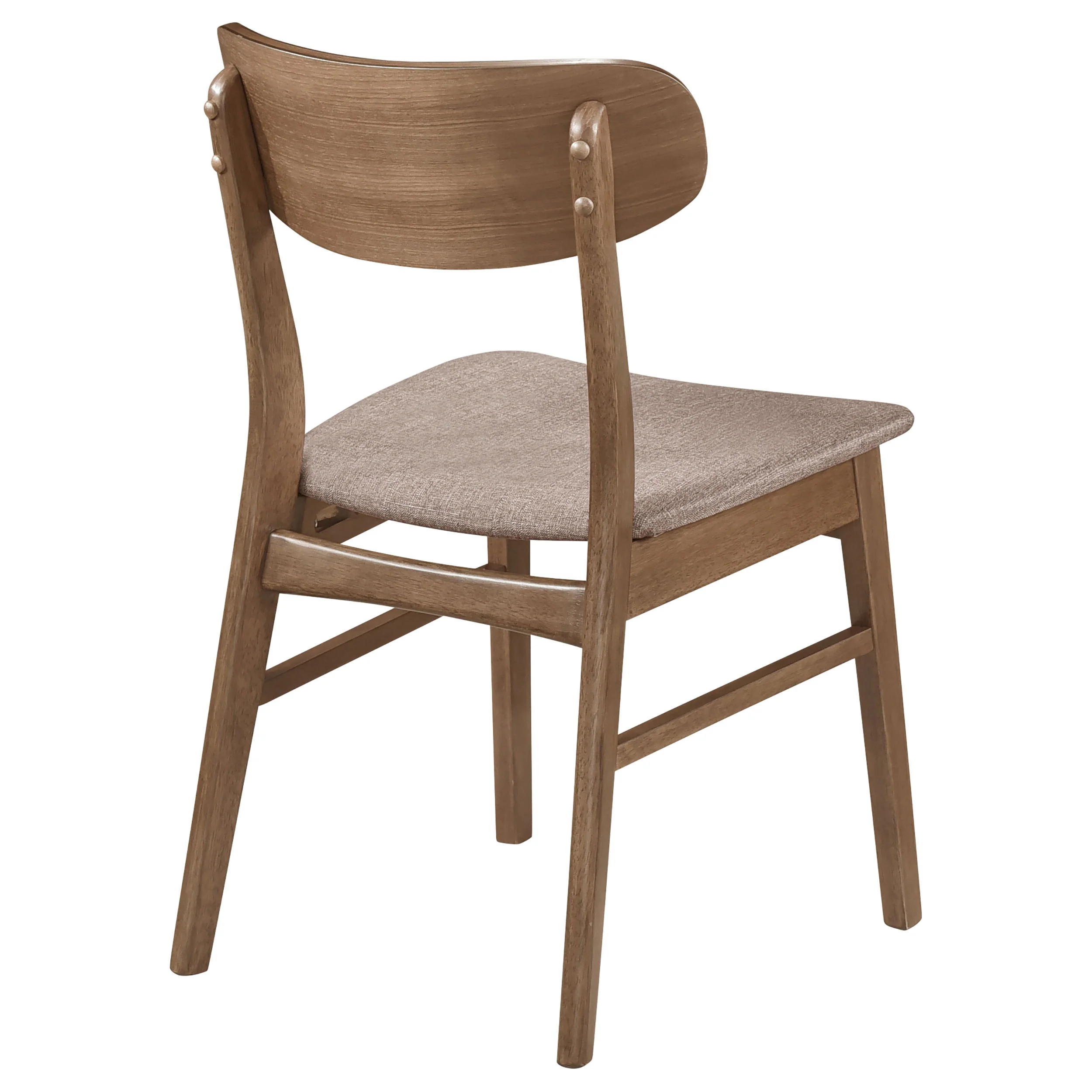 Dortch Dining Side Chair Walnut and Brown, Set of 2 - Image 7