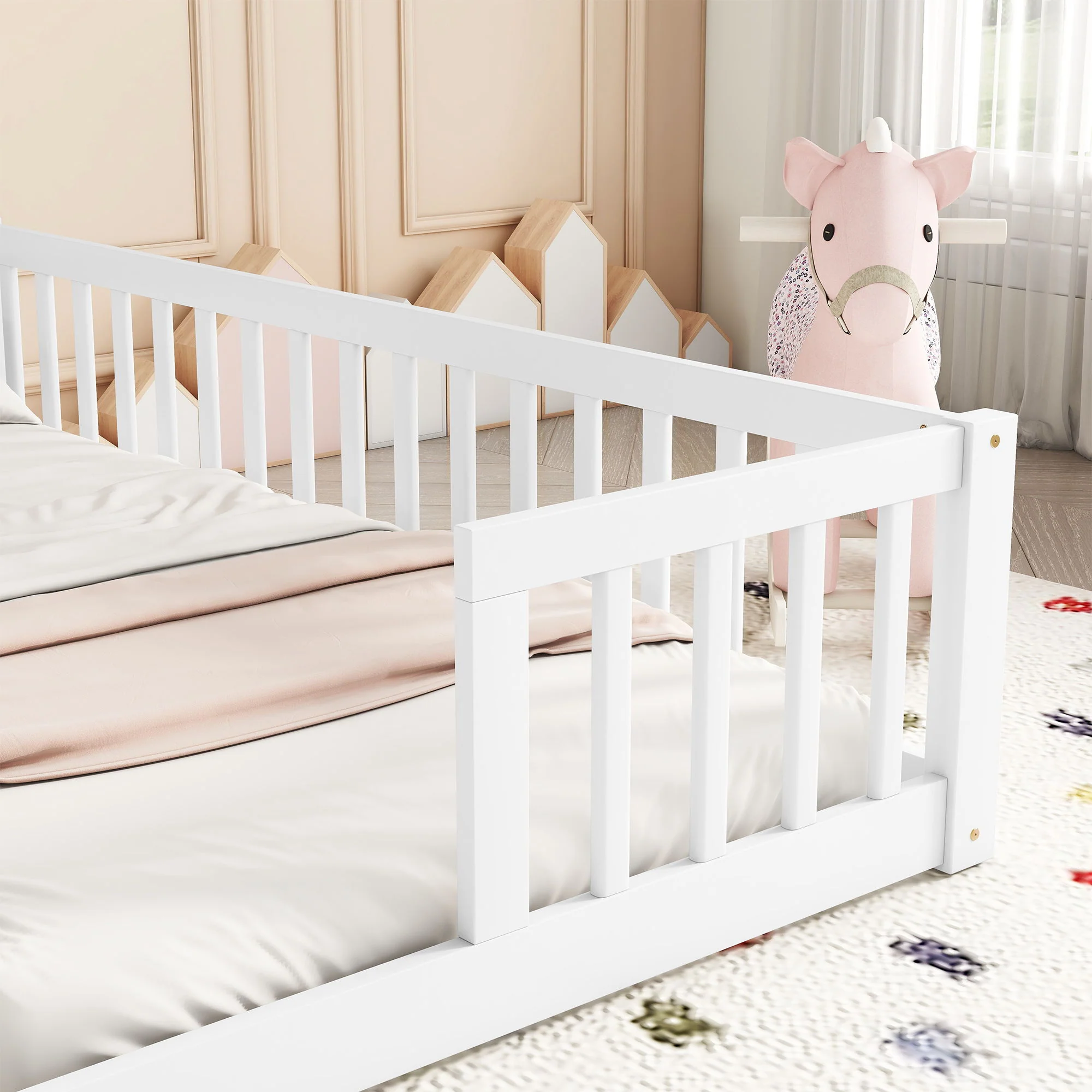Double Floor Bed With Fence, Guardrails, Without Door - Image 21