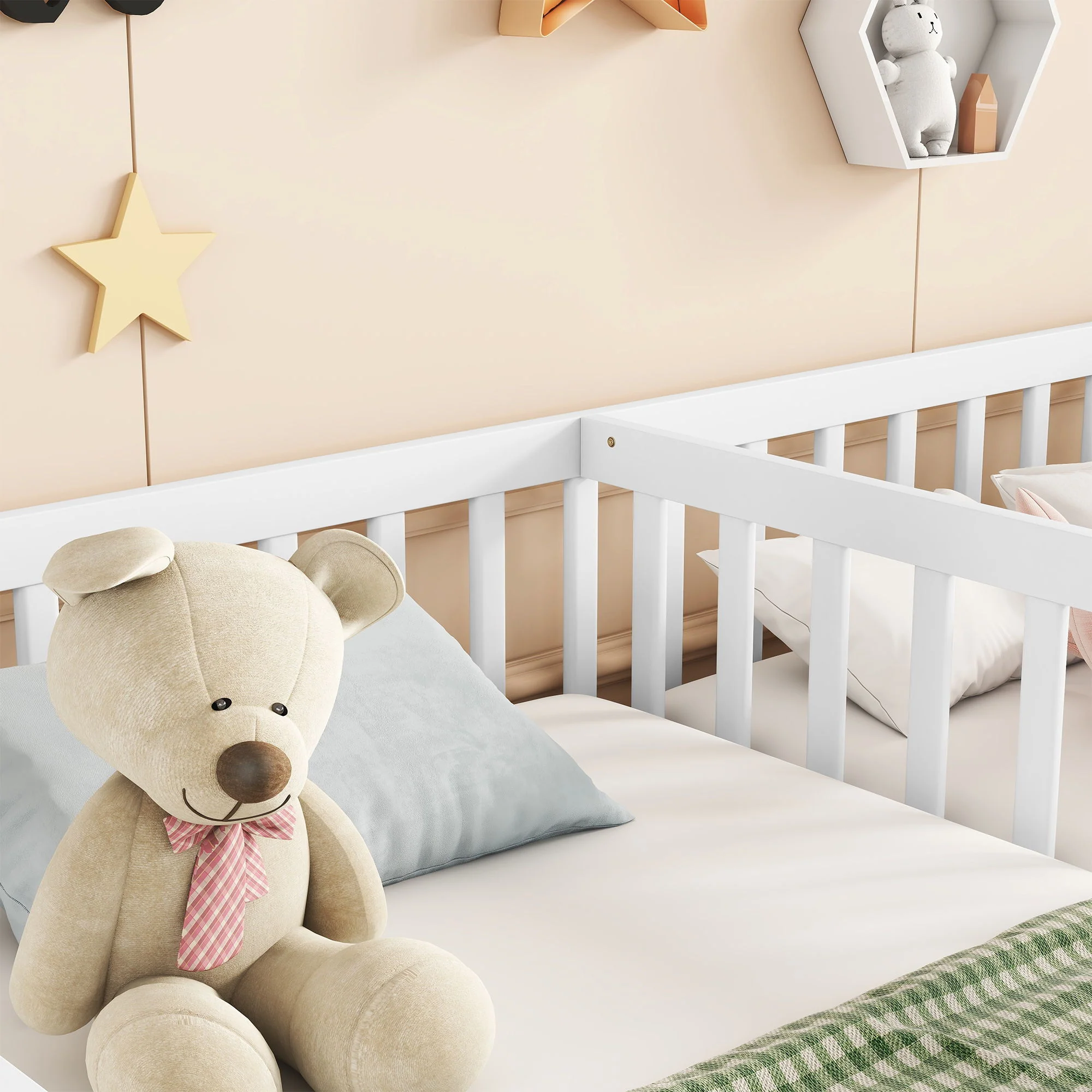 Double Floor Bed With Fence, Guardrails, Without Door - Image 27
