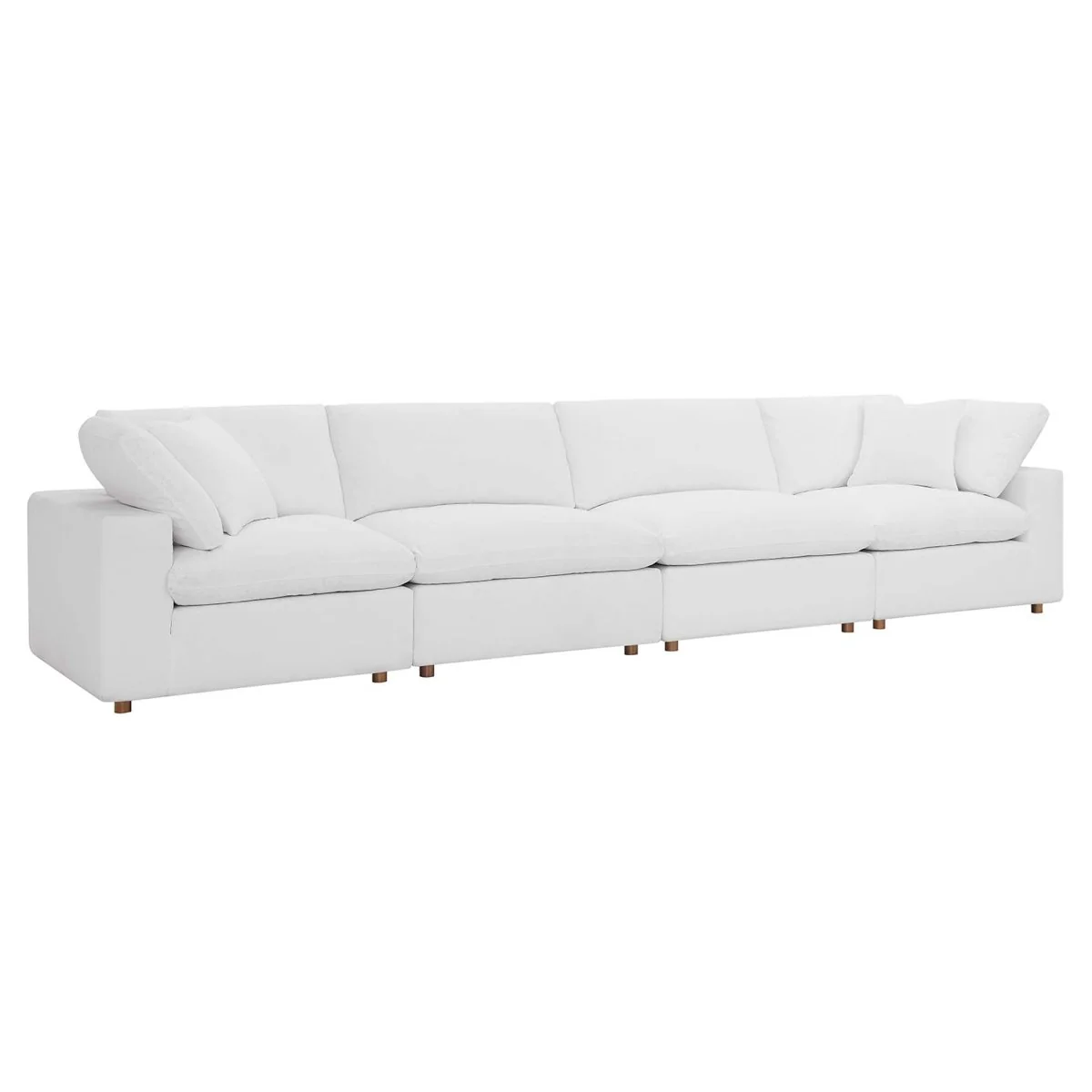Down Filled Overstuffed 4-Piece Sectional Sofa Set 158 Inch - Image 15