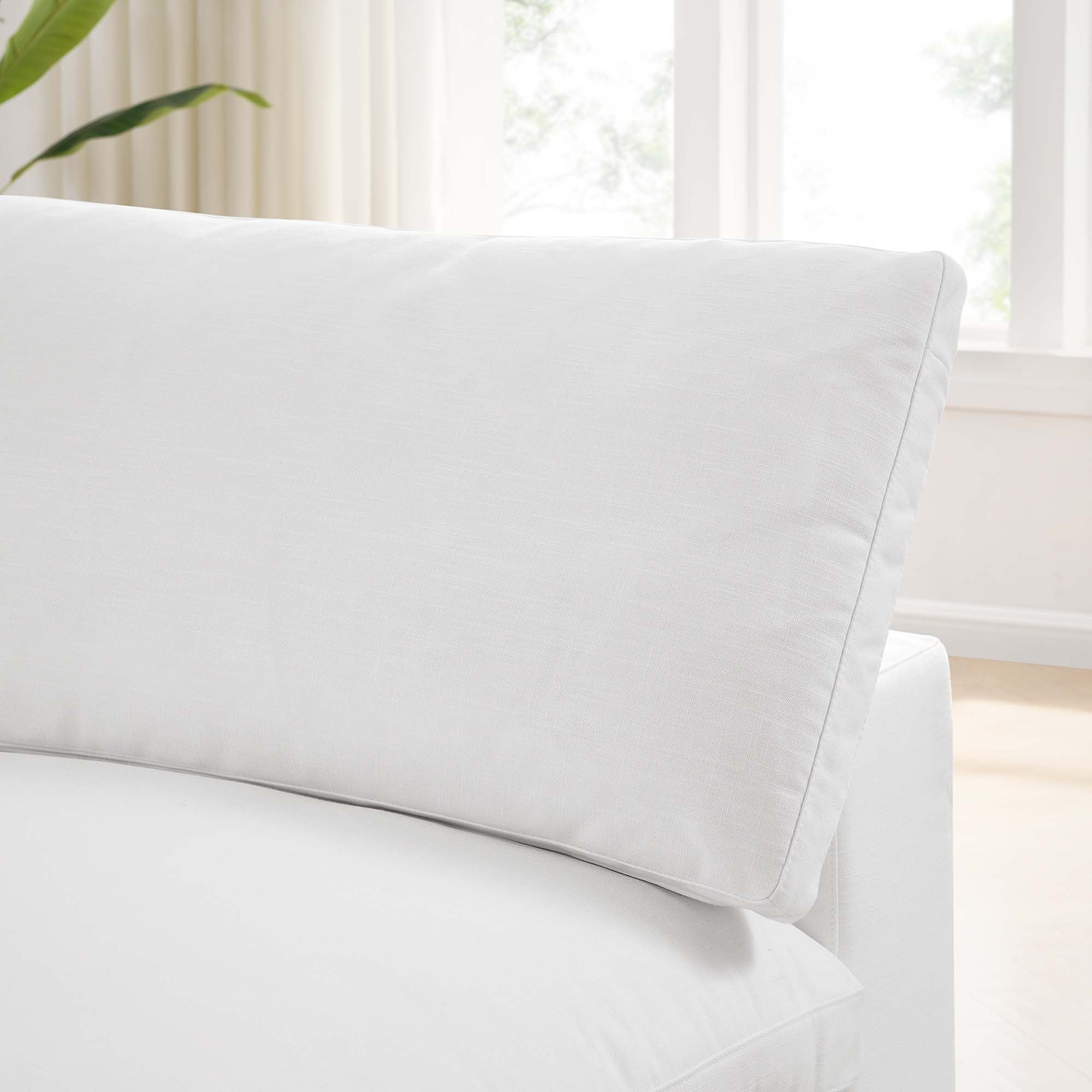 Down Filled Overstuffed Armless Chair – 39 Inch - Image 3
