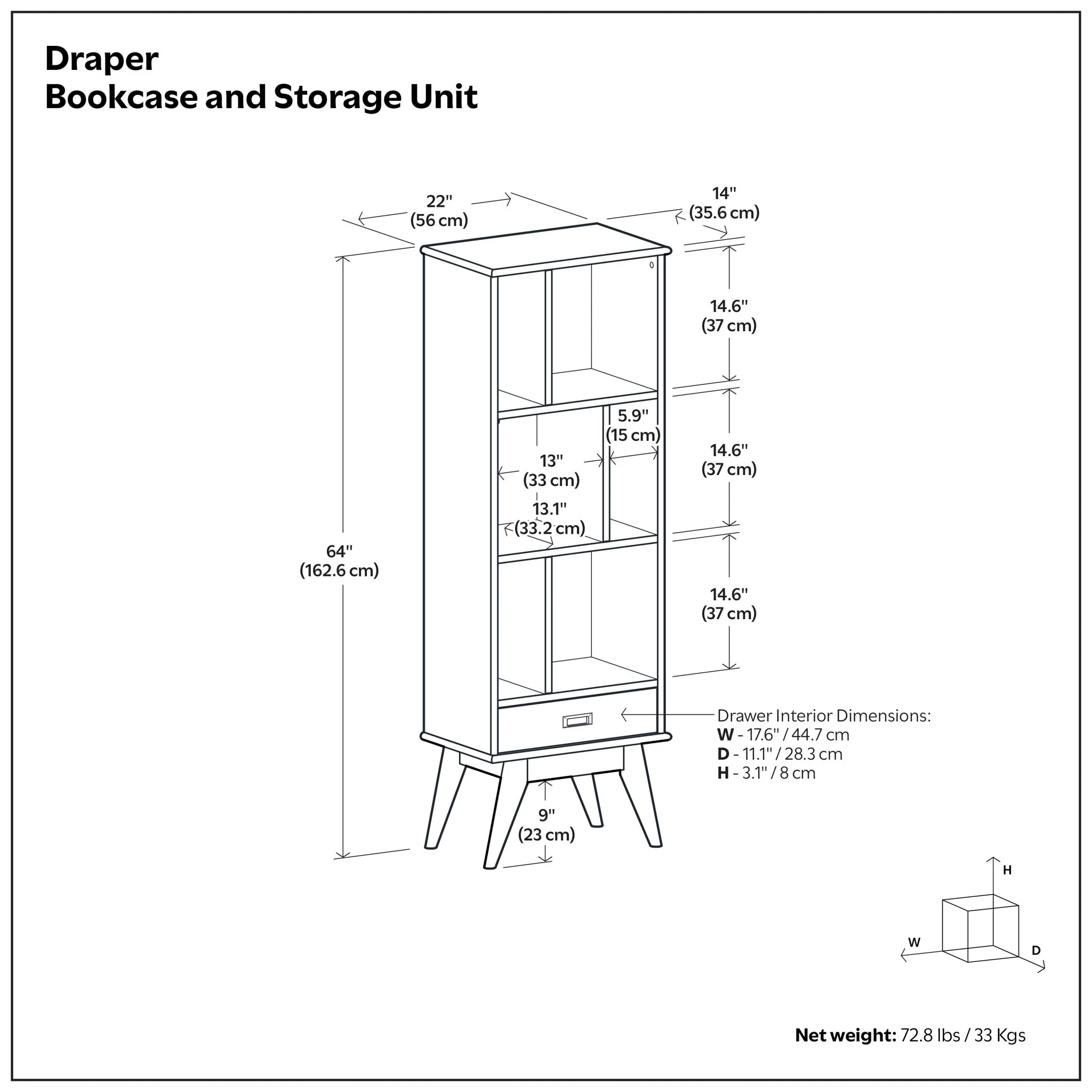 Draper - Mid Century Wide Bookcase And Storage Unit - Image 22