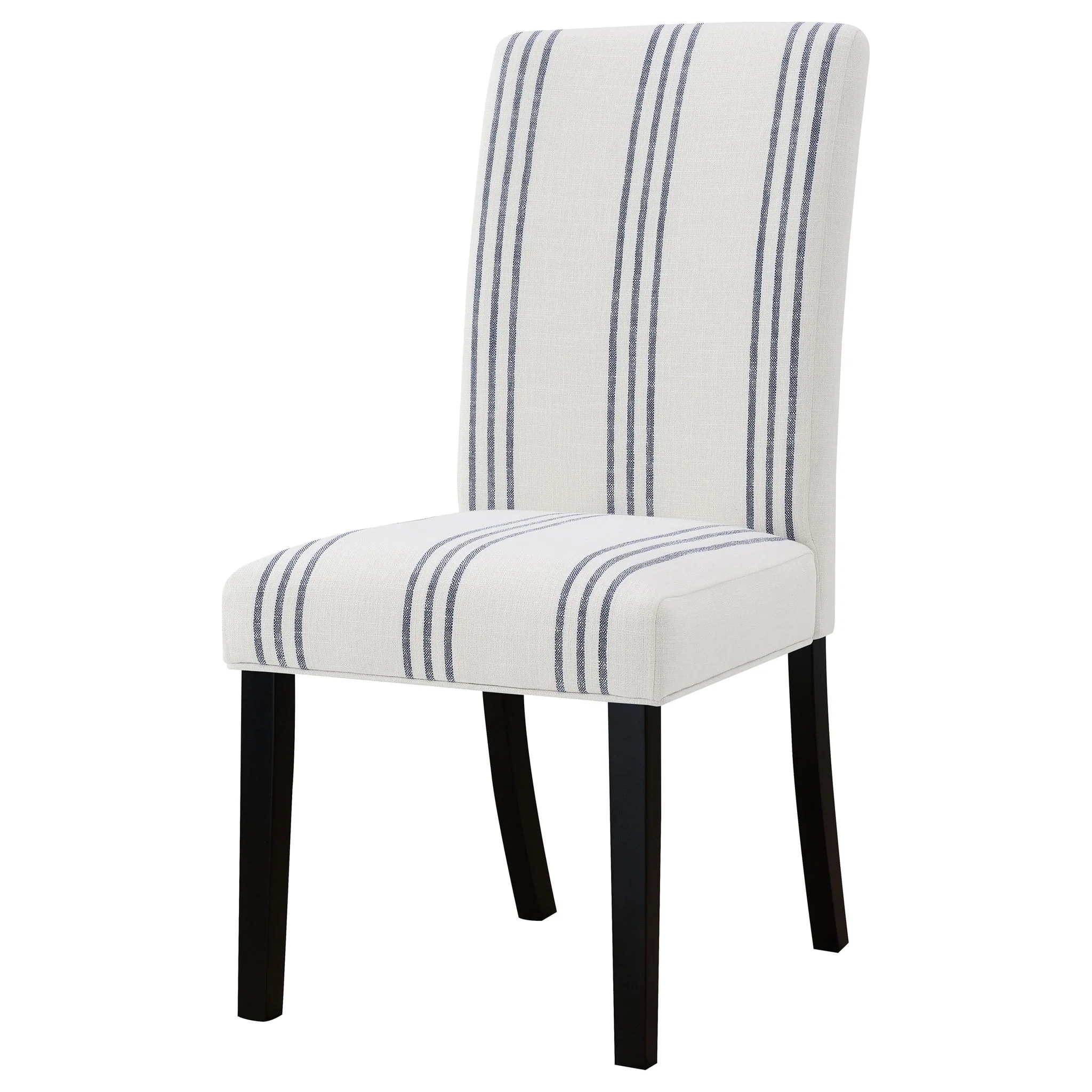 Draper - Upholstered Dining Chair (Set of 2) With Vertical Stripes - Beige - Image 4