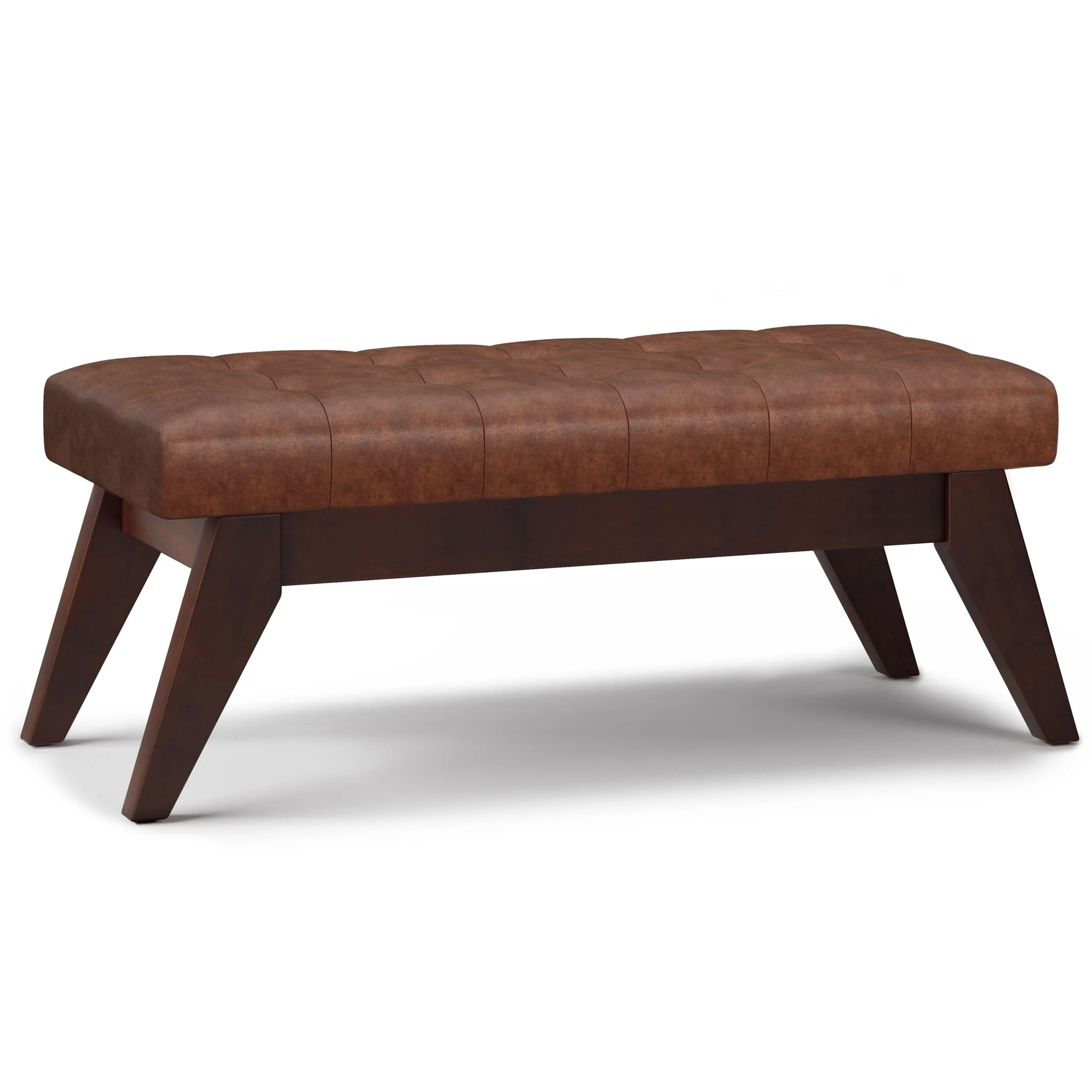 Draper - Upholstered Mid Century Tufted Ottoman Bench - Image 3