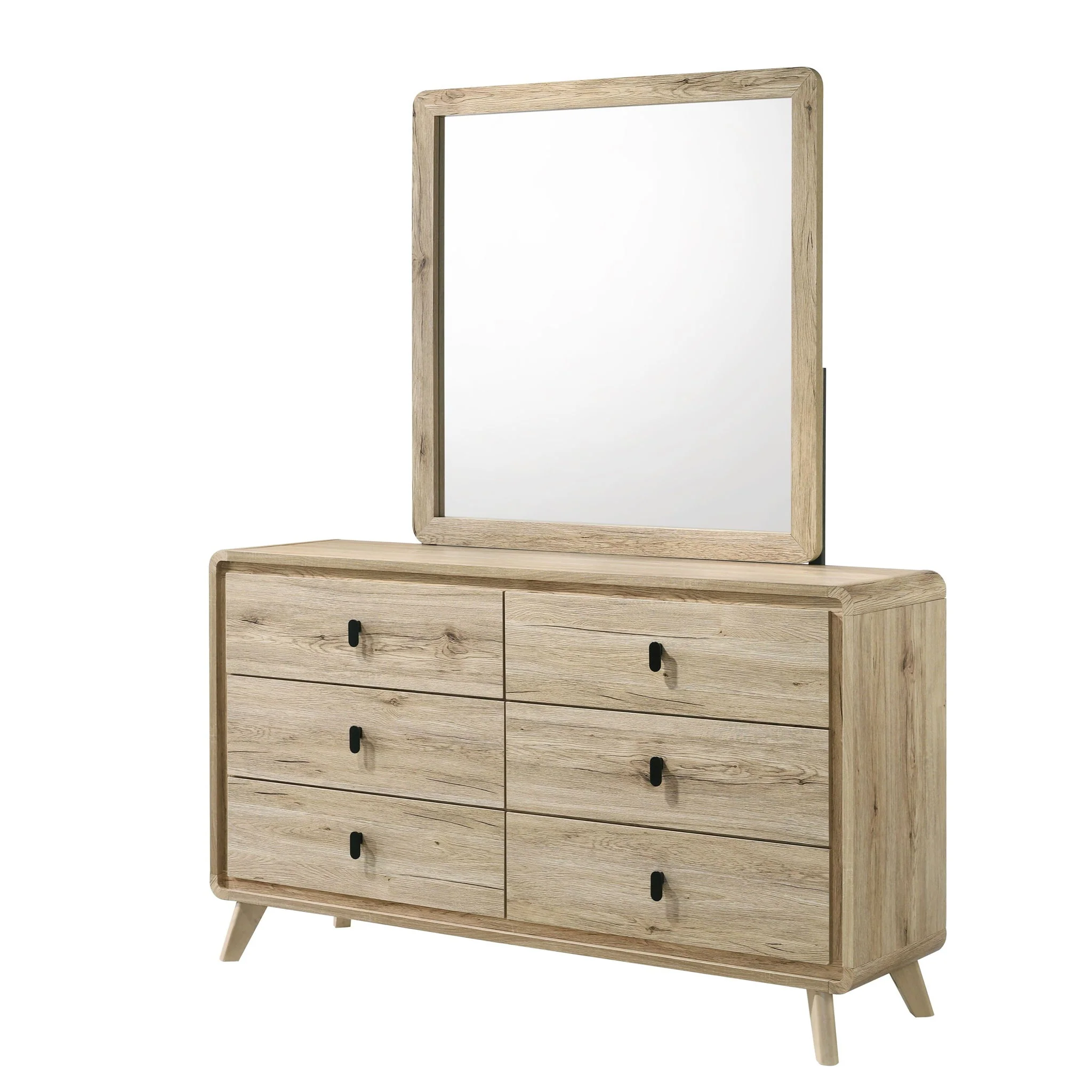 Dresser, 6 Drawers Storage - Beige - Image 2