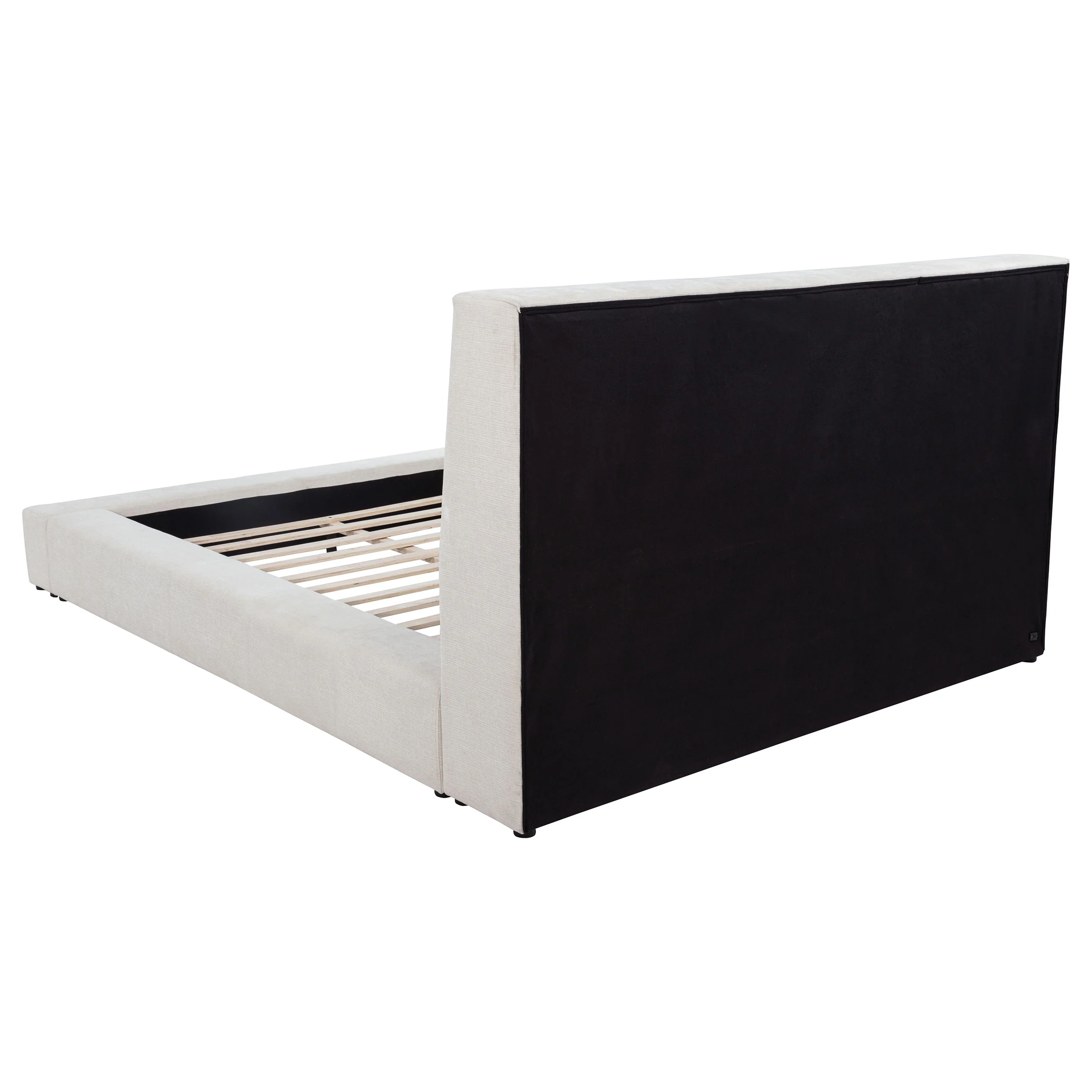 Dreux Upholstered California King Panel Platform Bed Cream - Image 6