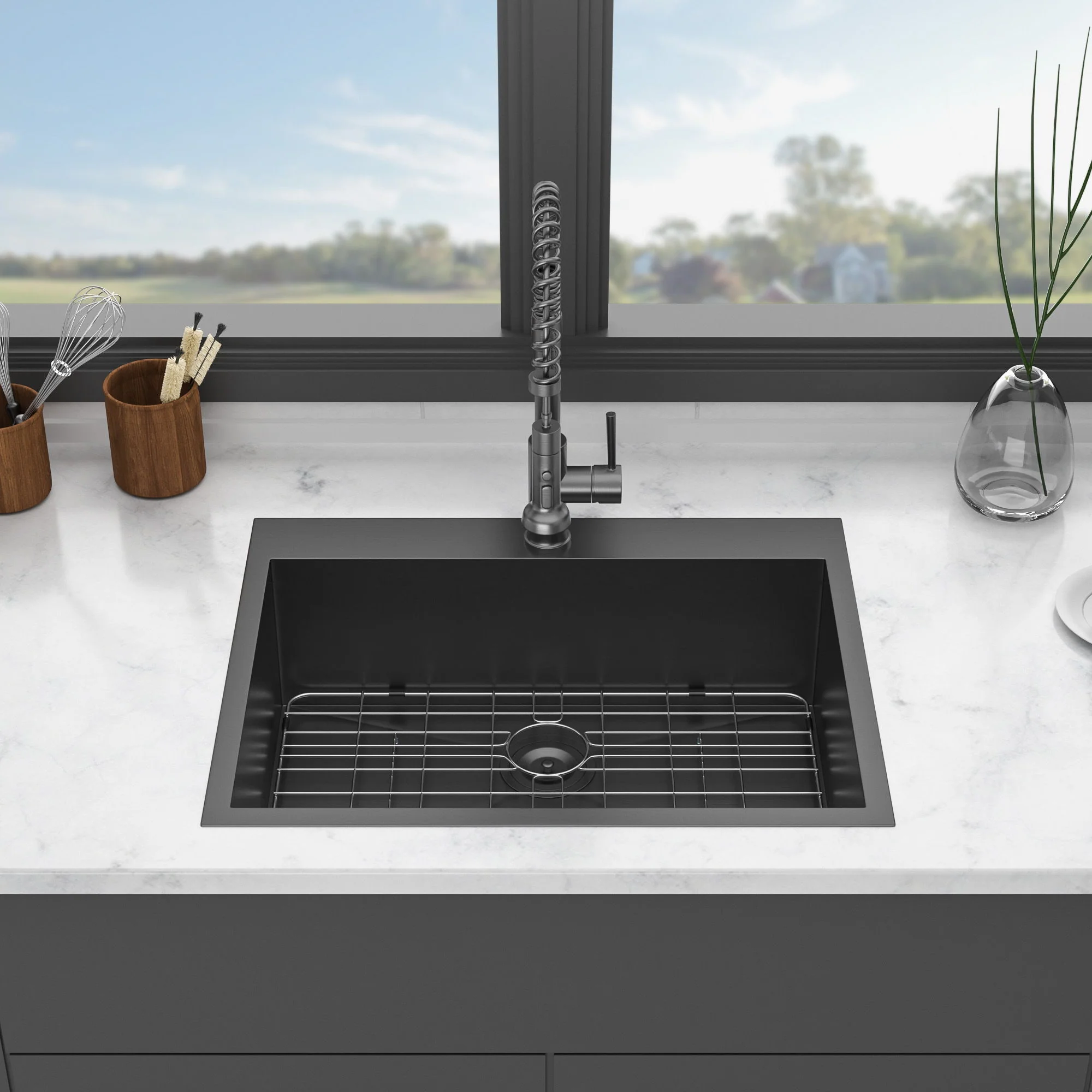 Drop In Kitchen Sink, 16 Gauge Stainless Steel, Topmount - Image 3