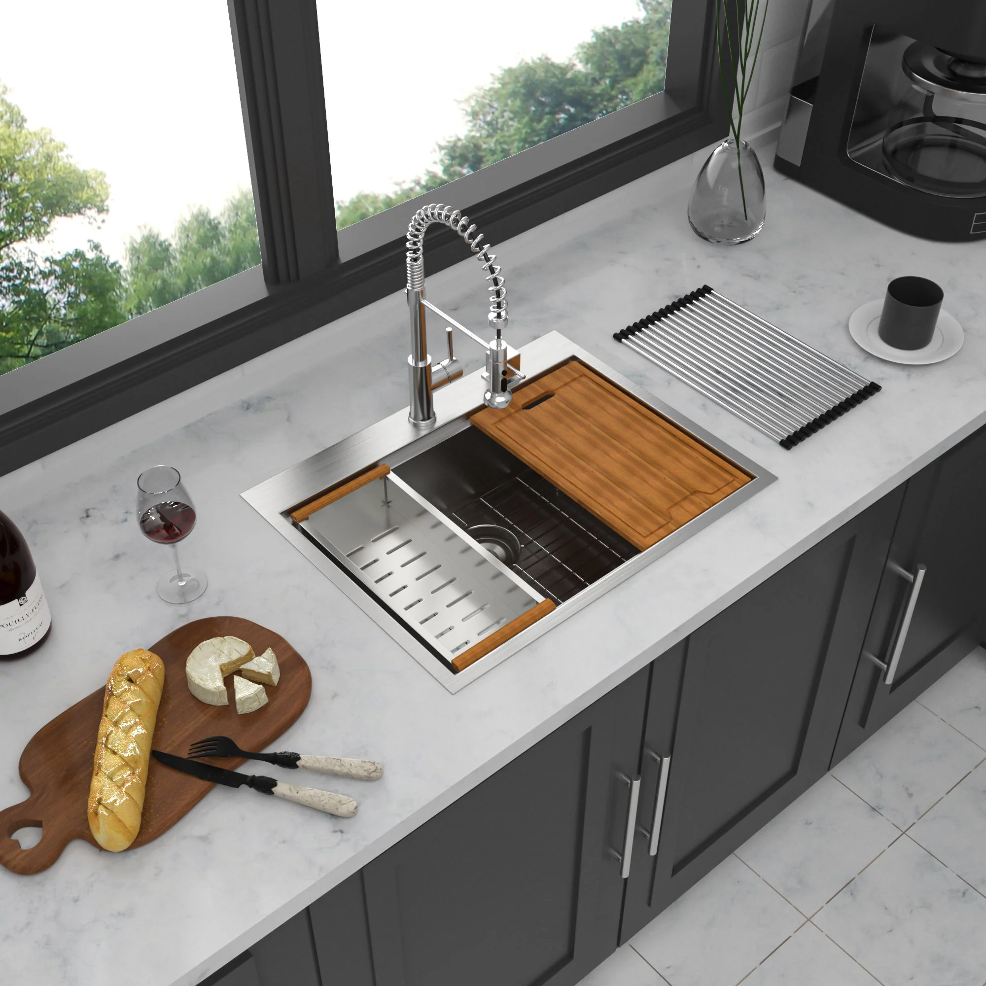 Drop In Kitchen Sink Stainless Steel 16 Gauge - Image 10
