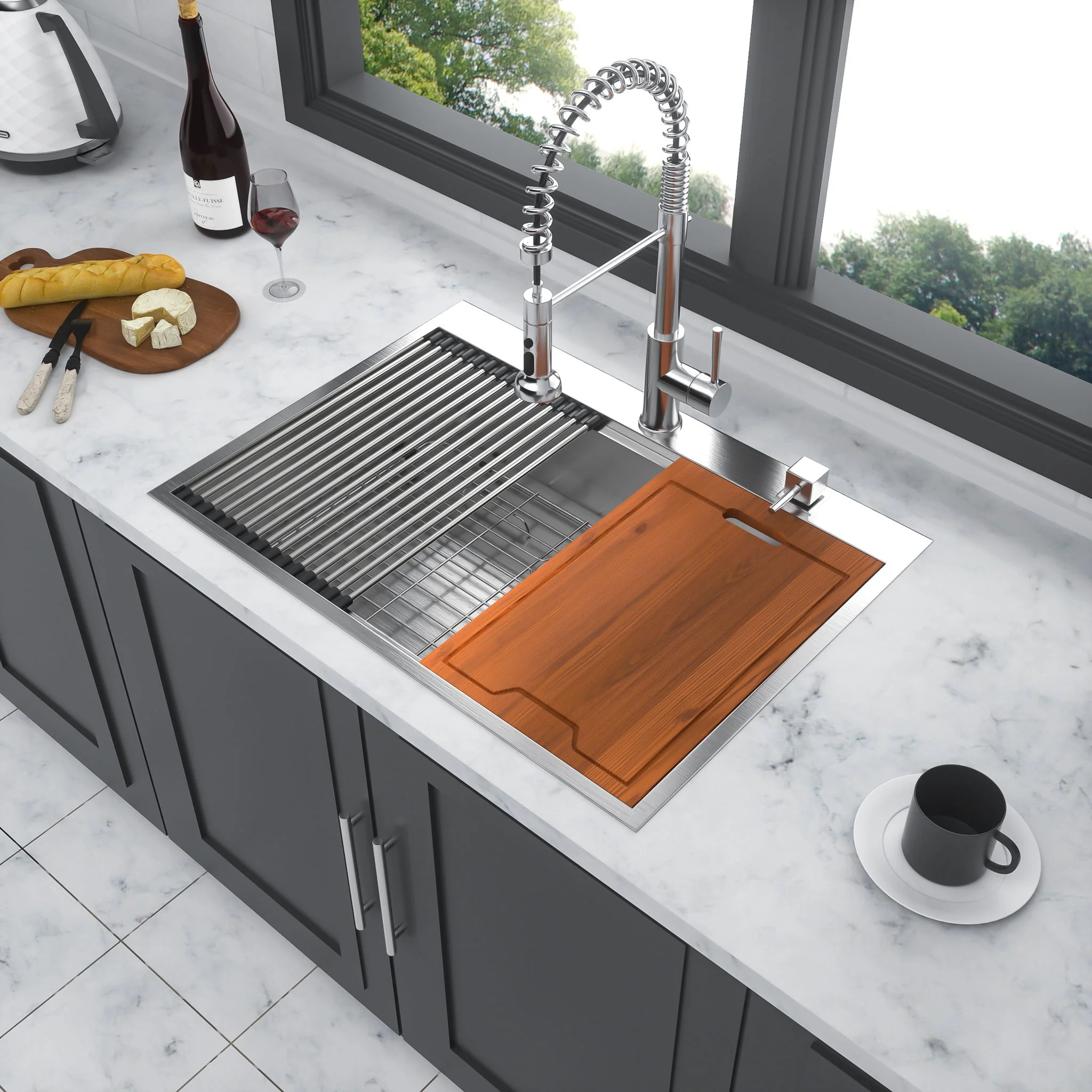 Drop In Kitchen Sink Stainless Steel 16 Gauge - Image 34