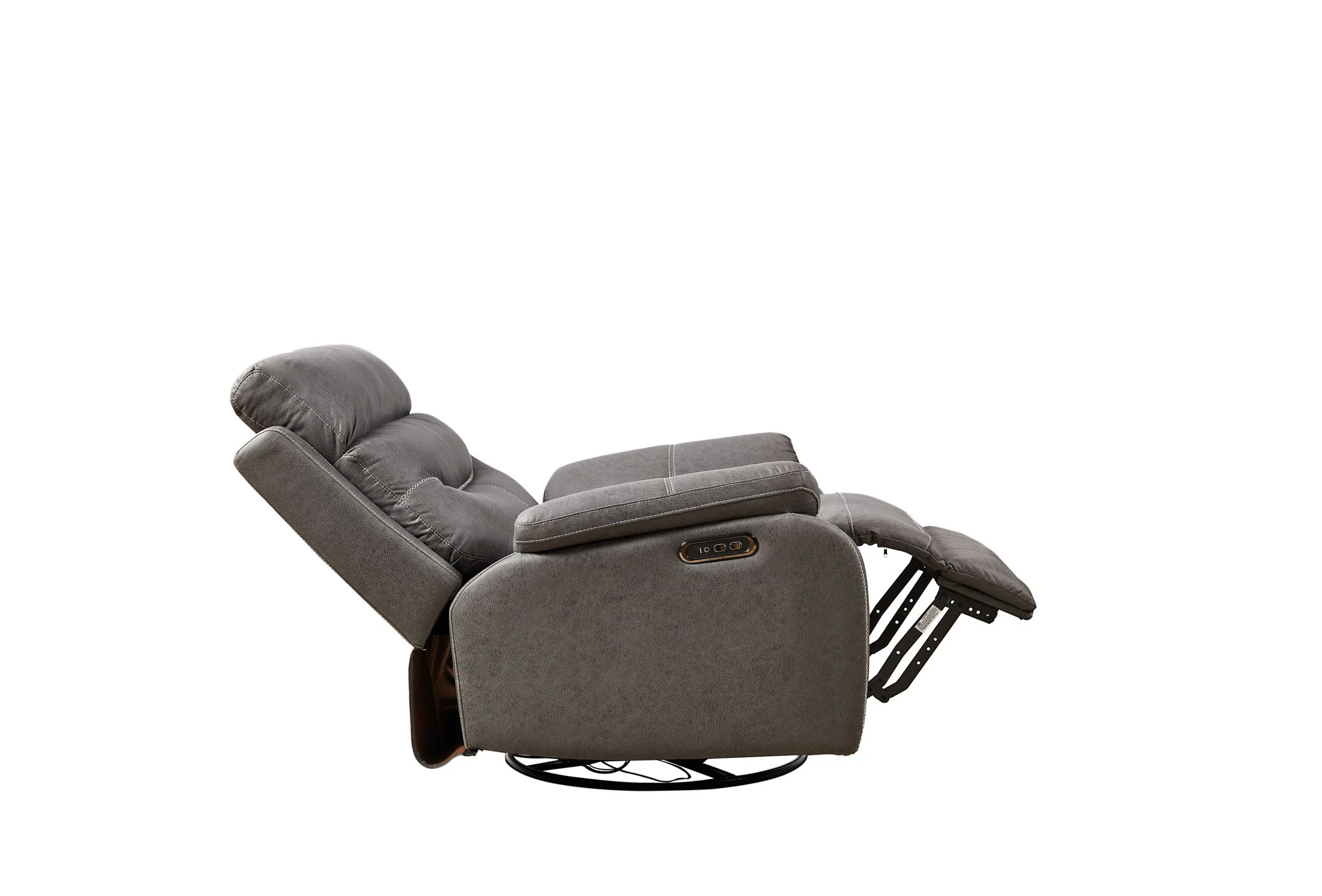 Liyasi - Dual Okin Motor Rocking And 240° Swivel Single Sofa Seat Recliner Chair Infinite Position, Head Rest With Power Function - Image 2