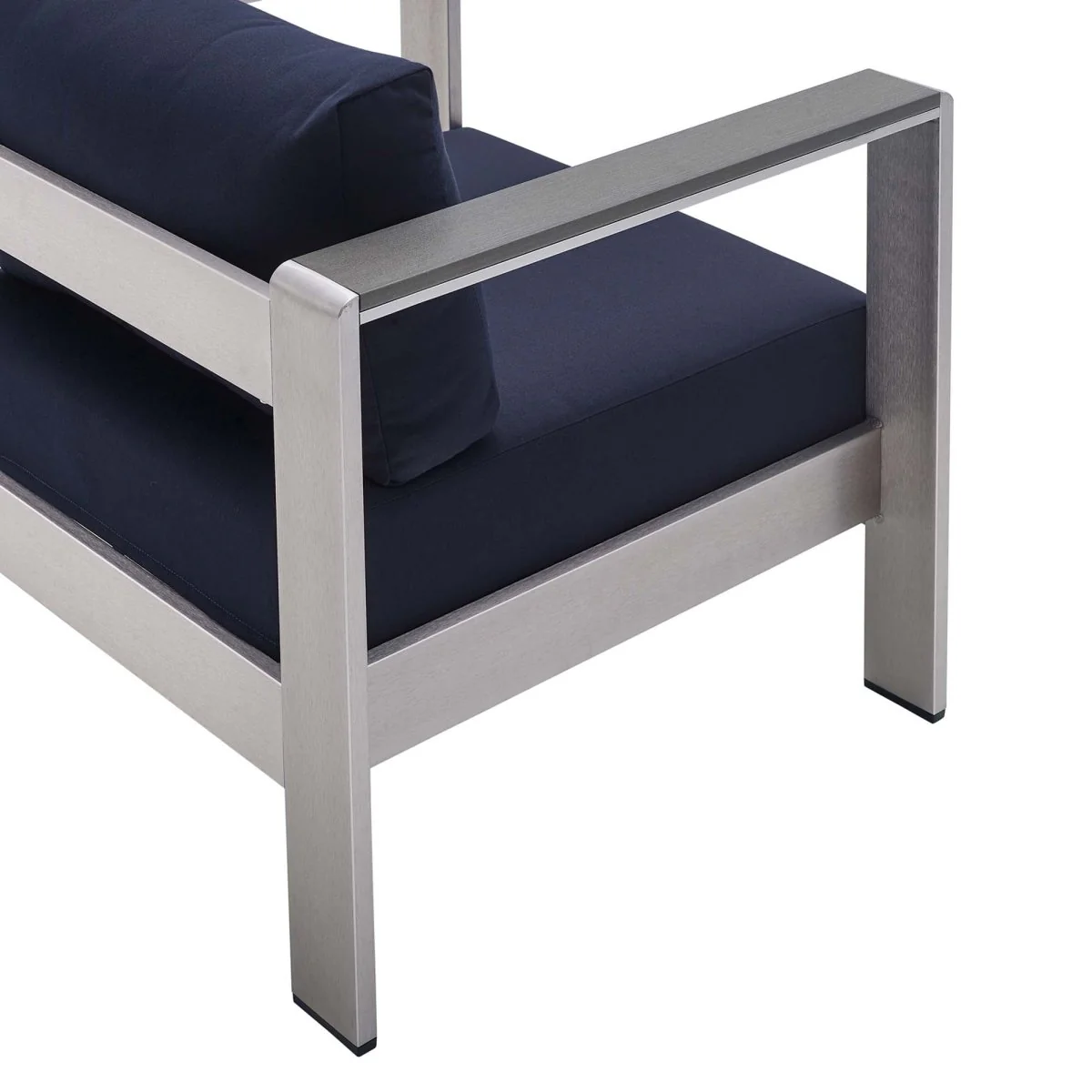 Durable Aluminum Outdoor Patio Armchair with Sunbrella® Cushions for Backyard & Poolside - Image 7