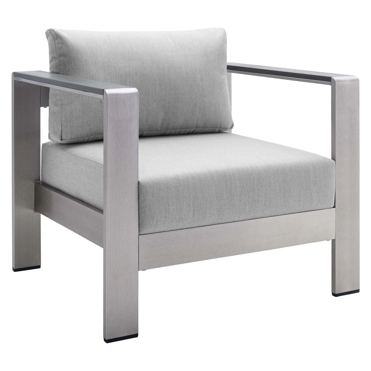 Durable Aluminum Outdoor Patio Armchair with Sunbrella® Cushions for Backyard & Poolside - Image 9
