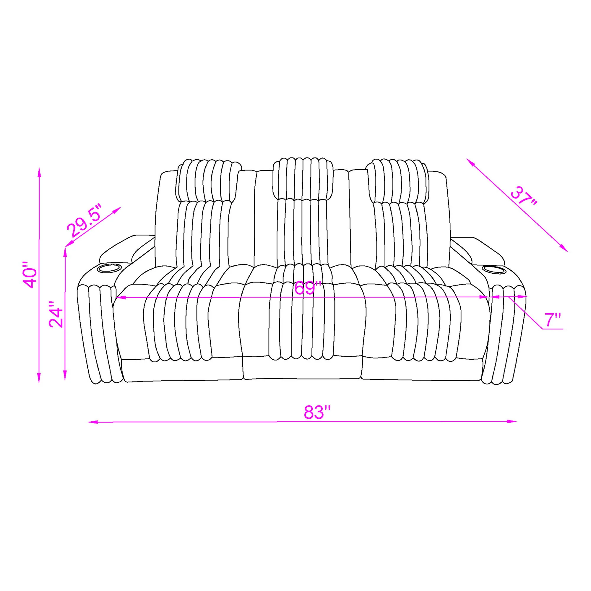 Duran - Power Reclining Sofa With Power Headrest - Image 9