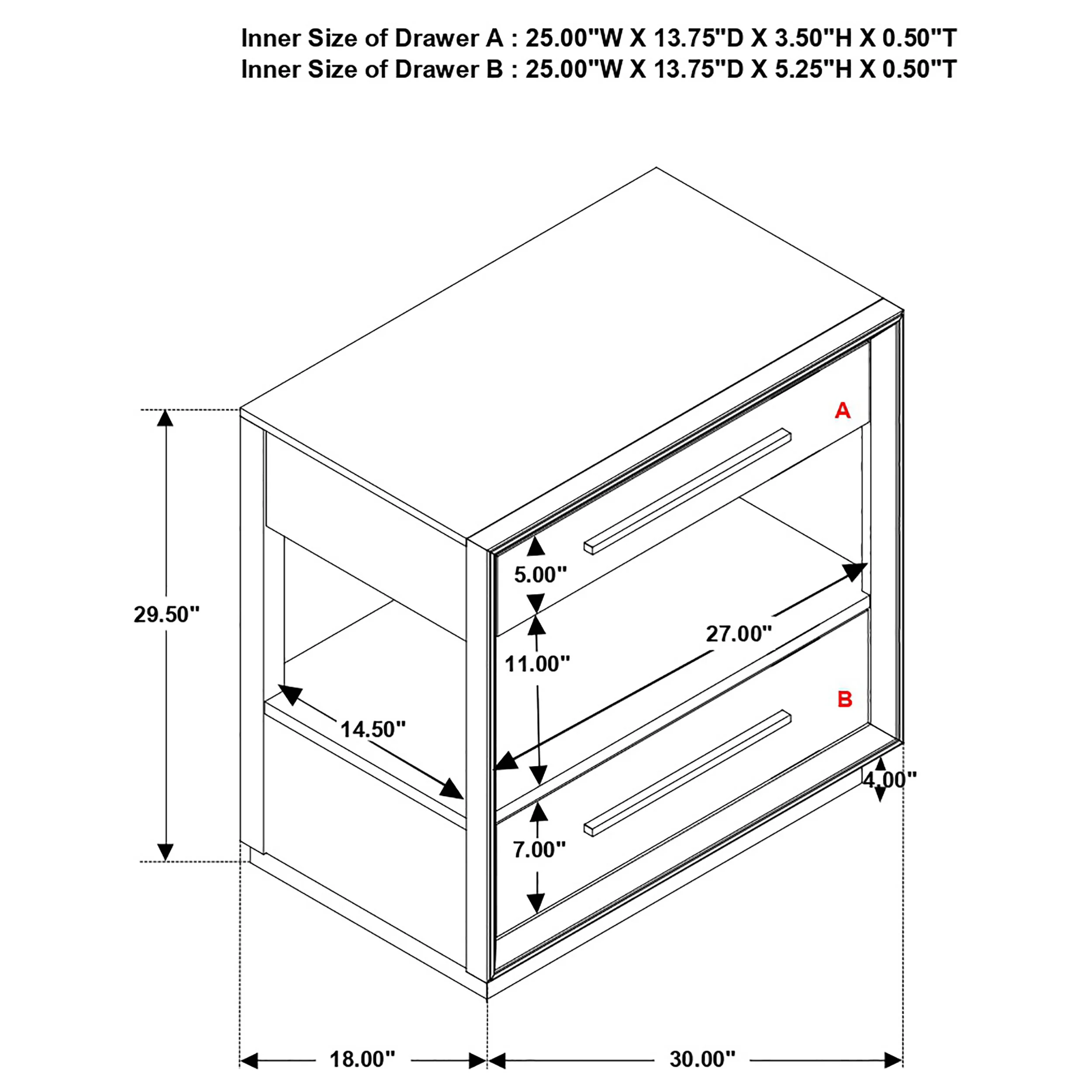 Durango 2-Drawer Nightstand in Smoked Peppercorn - Image 11