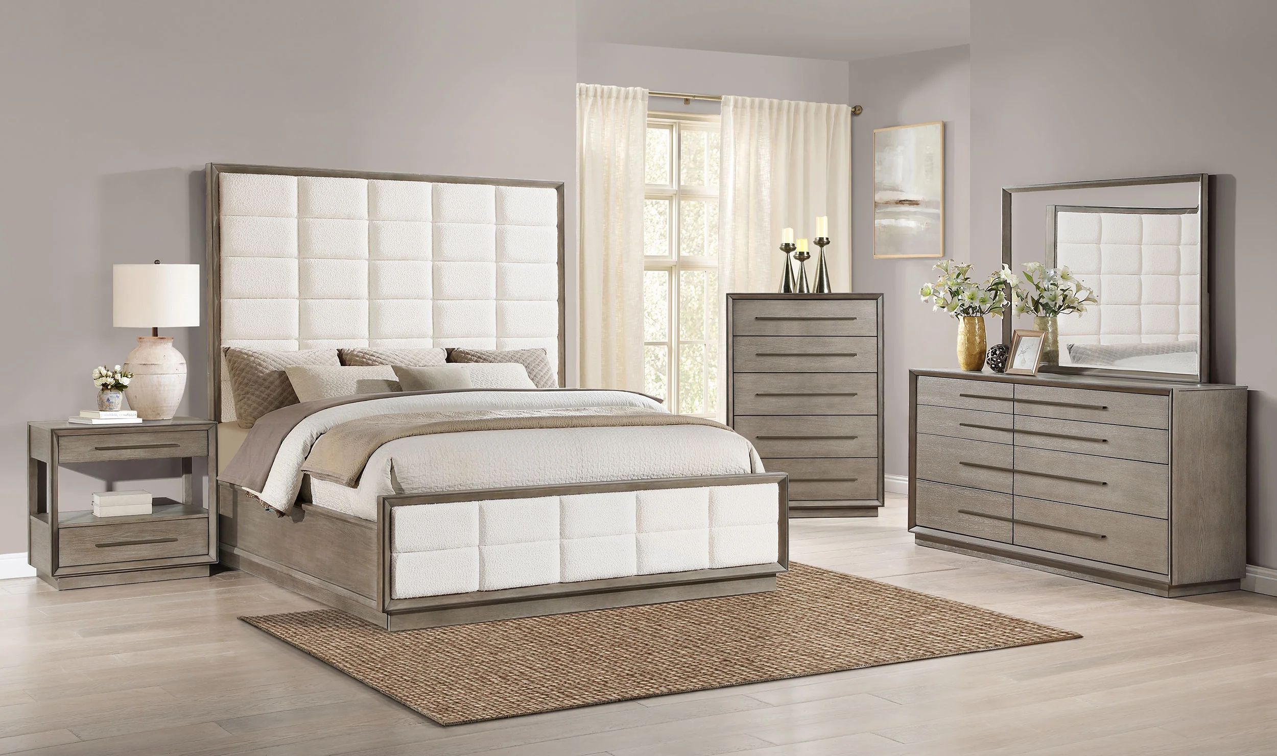 Durango Dresser Mirror Taupe Oak - Image 6