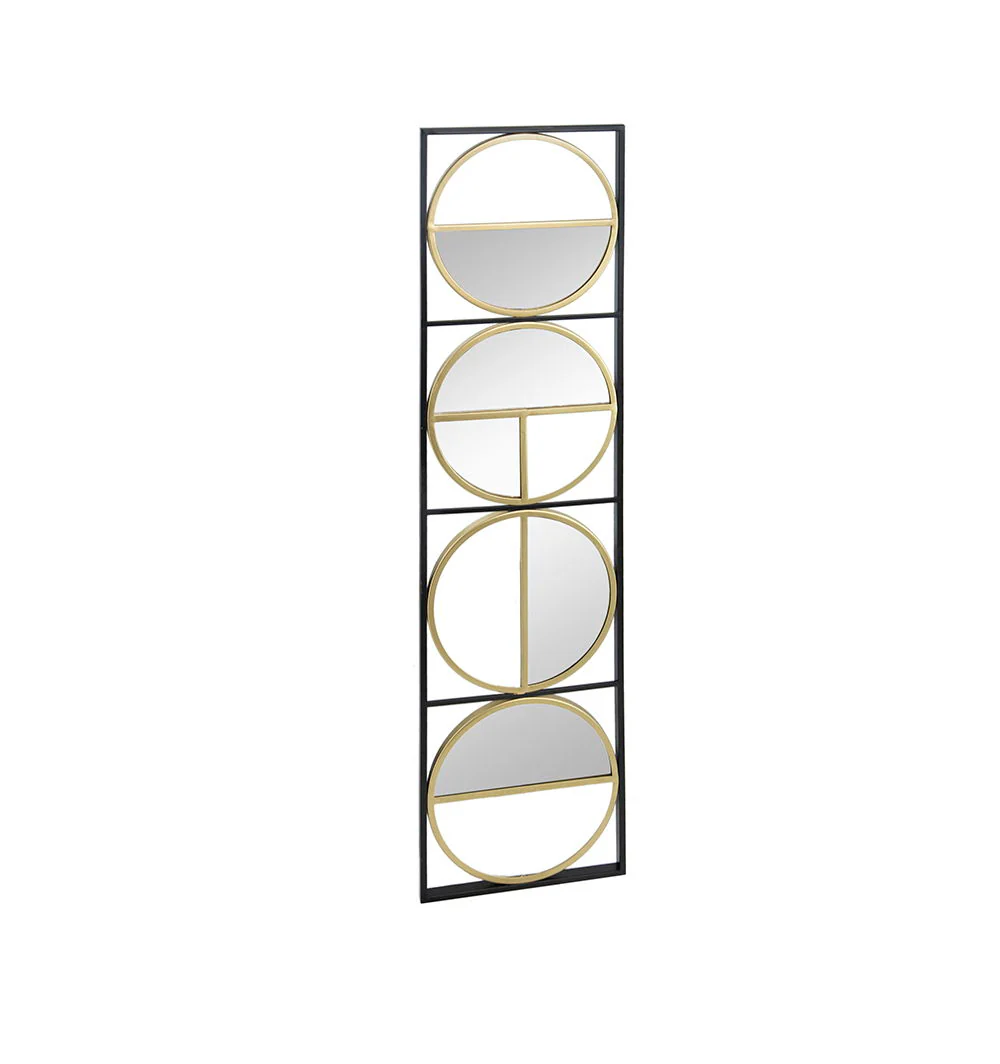 Eclectic Styling Metal Beaded Wall Mirror With Contemporary Design For Bedroom, Liveroom & Entryway - Image 7