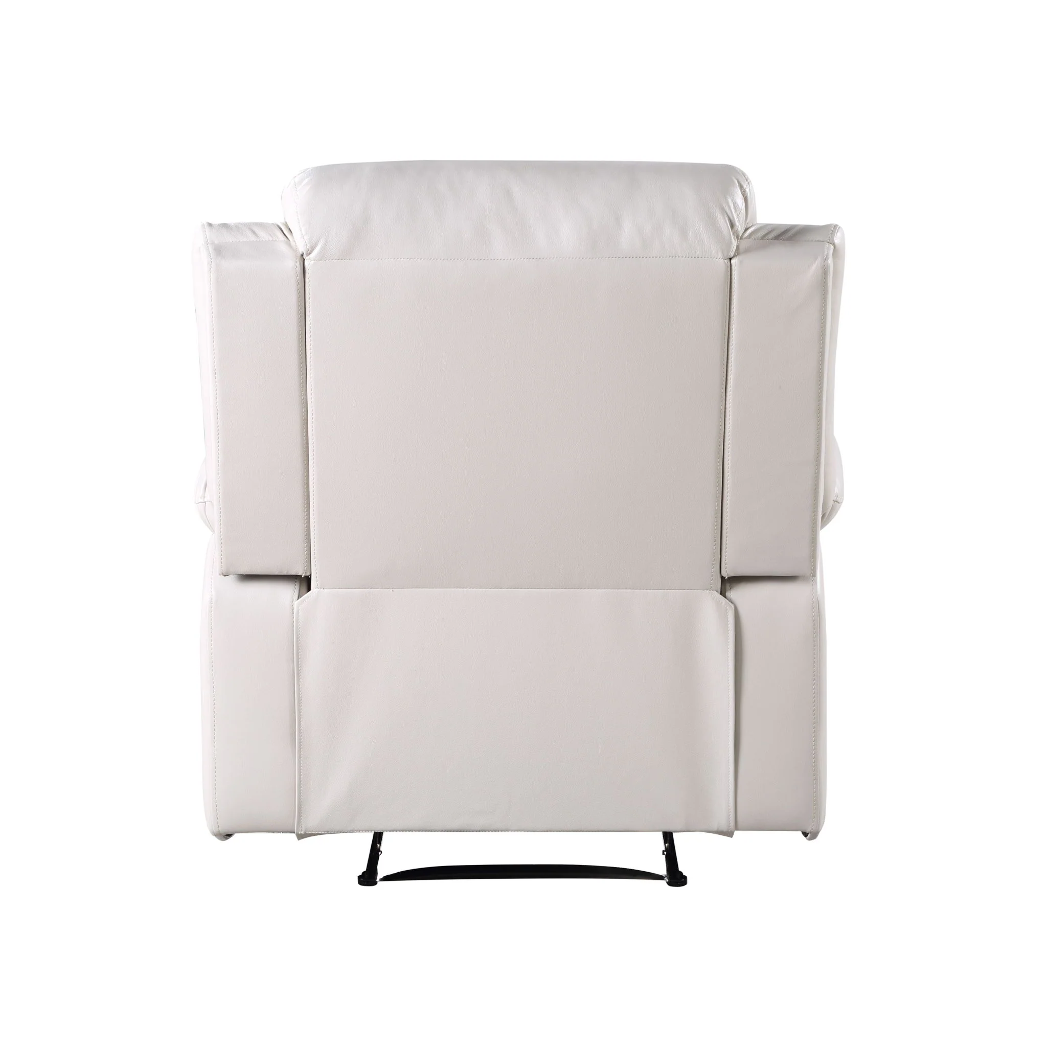 Eilbra - Synthetic Leather Power Motion Recliner - Beige - Image 3