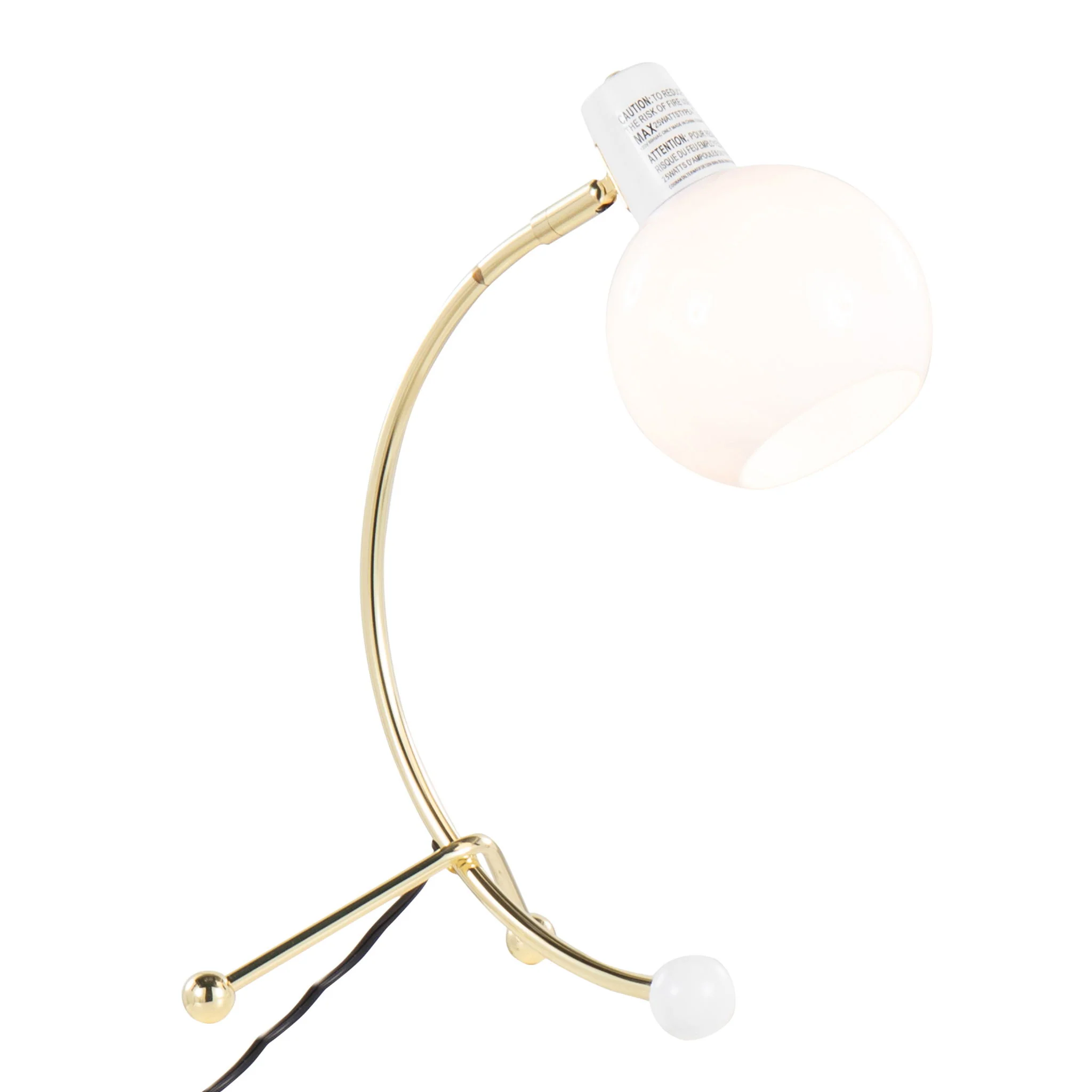 Eileen - Contemporary Task Lamp - Gold / White - Image 3