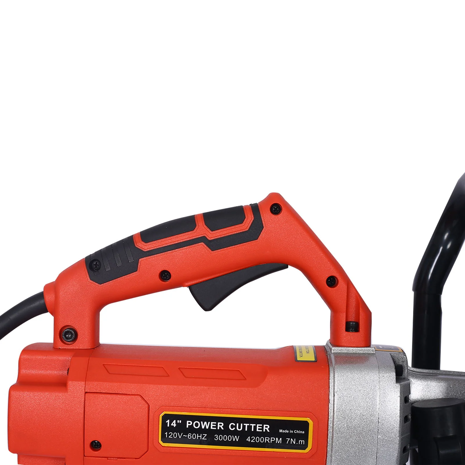 Electric 14" Cut Off Saw Wet / Dry Concrete Saw Cutter With Guide Roller And Water Line Attachment, 3000W - Black / Silver - Image 6