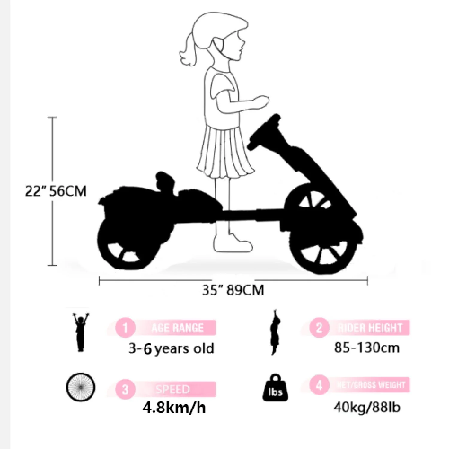 Electric Kids Pedal Go Kart With Adjustable Seat, Foldable Design - Image 15