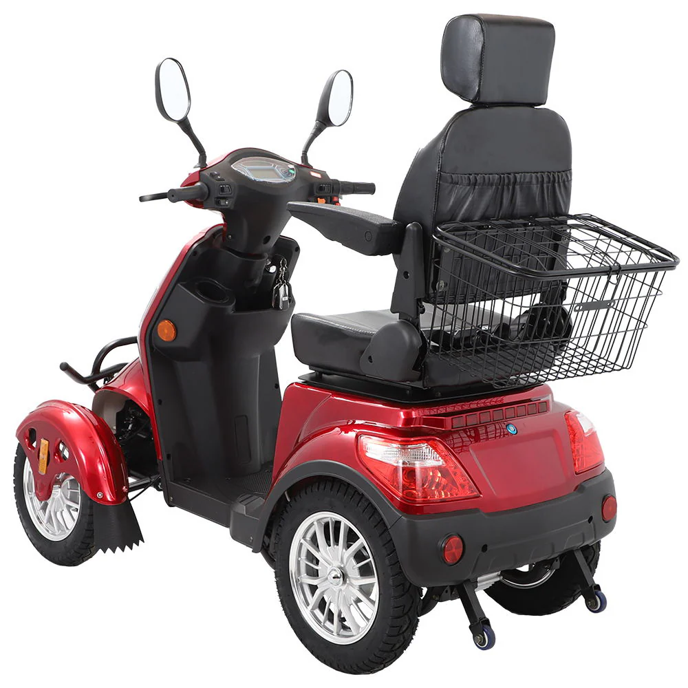 Electric Mobility Scooter With Big Size, High Power - Red - Image 4