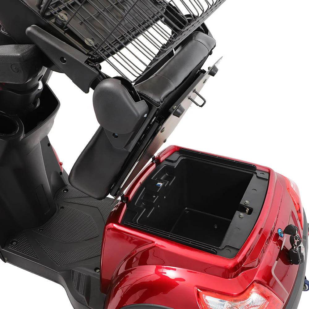 Electric Mobility Scooter With Big Size, High Power - Red - Image 5