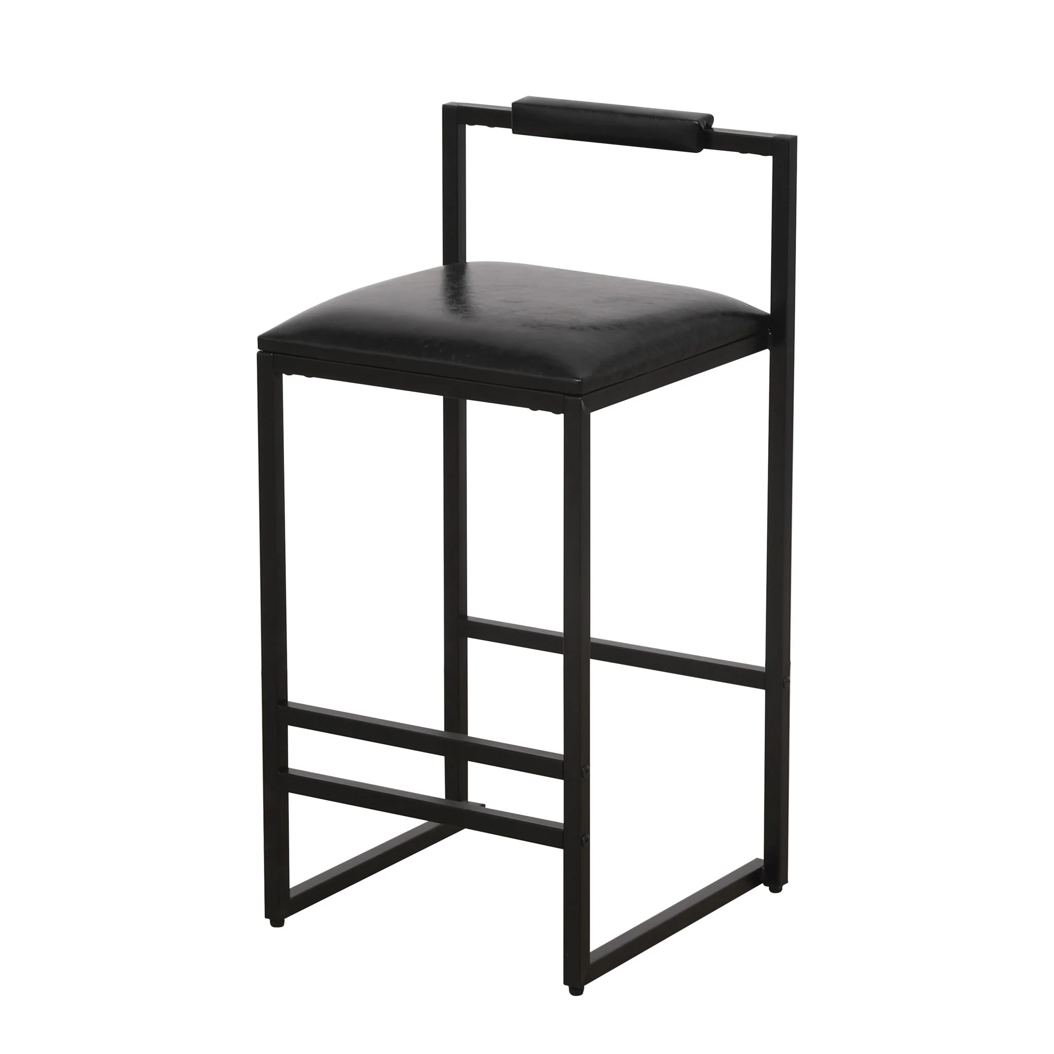 Elegant Bar Stool Set With Backrest And Footrest, Counter Height (Set of 2) - Image 3