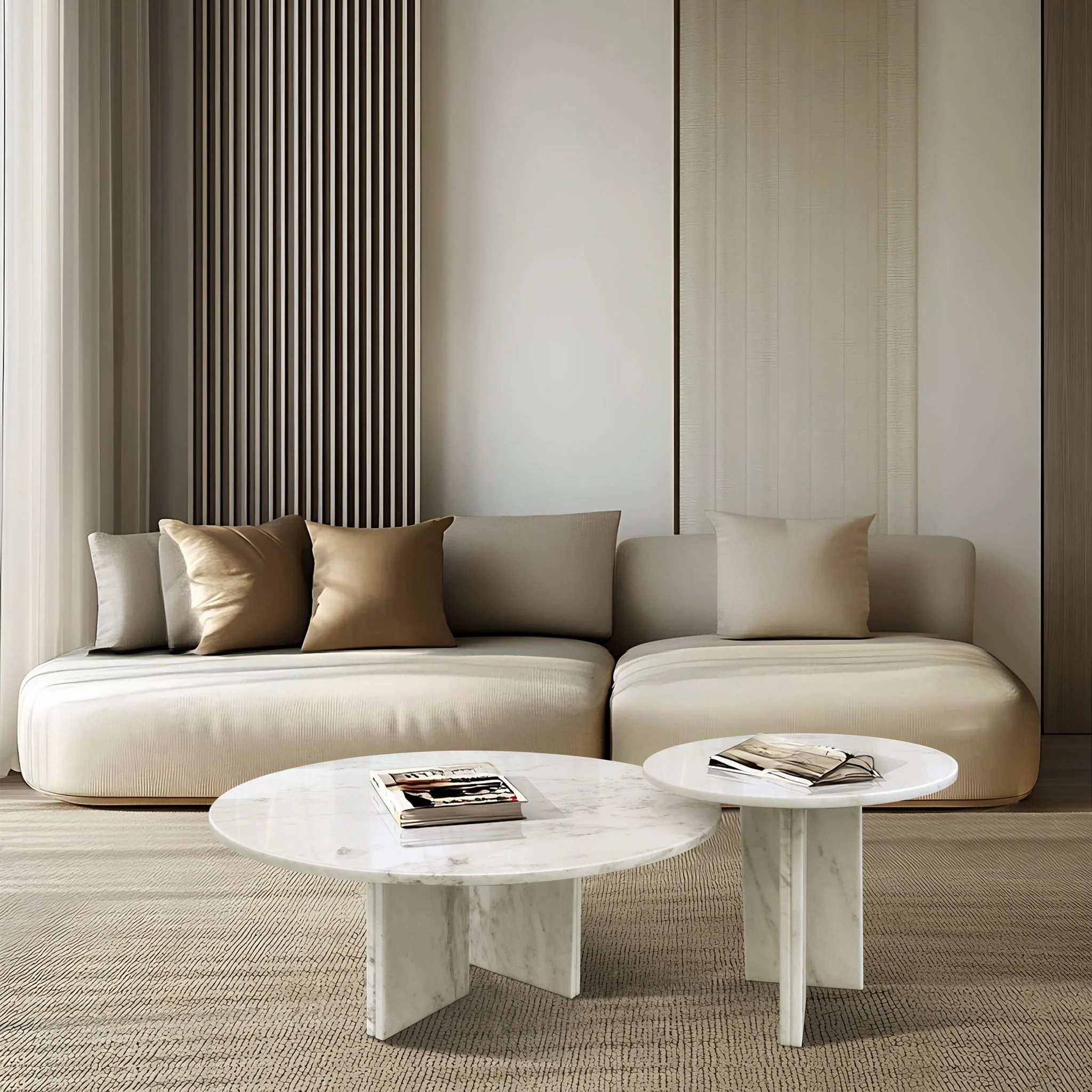 Elegant Coffee Duo Table Set - Image 9