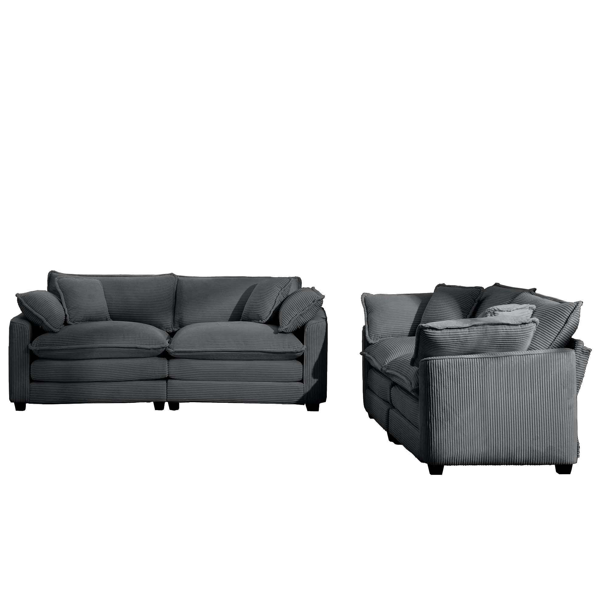 Elegant Oversized Sectional Sofa Set With Deep Seats And Flexible Layout - Image 159