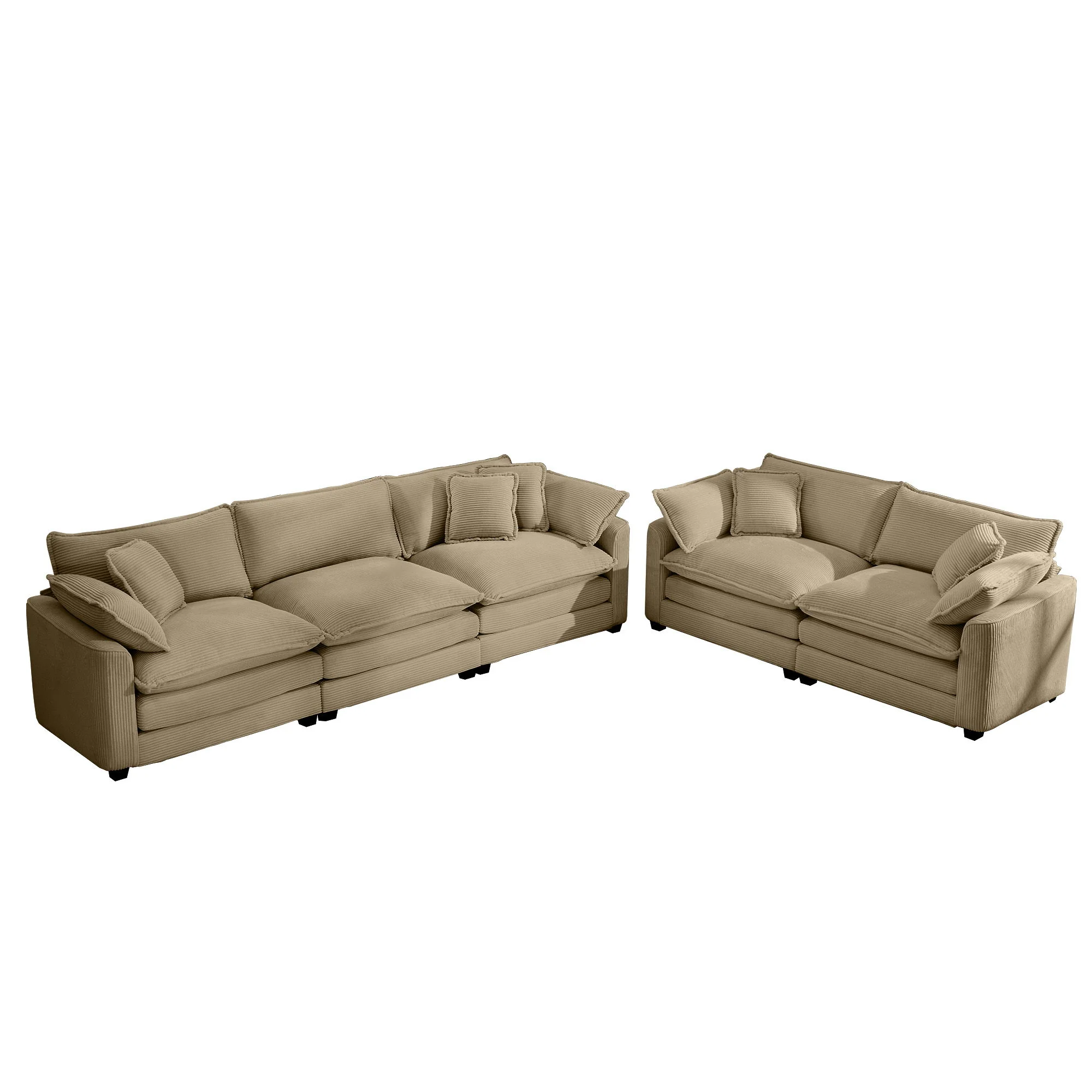 Elegant Oversized Sectional Sofa Set With Deep Seats And Flexible Layout - Image 193