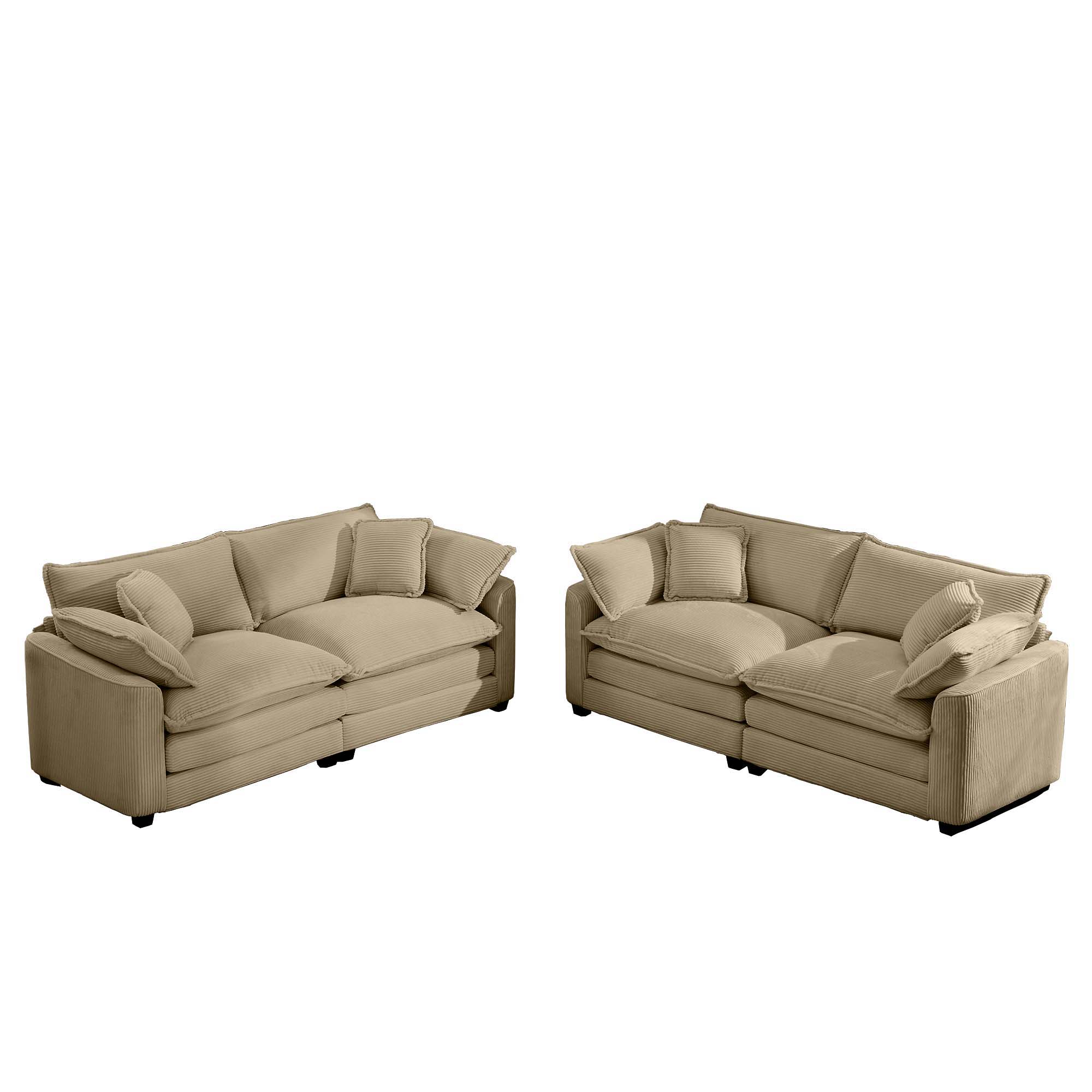 Elegant Oversized Sectional Sofa Set With Deep Seats And Flexible Layout - Image 86