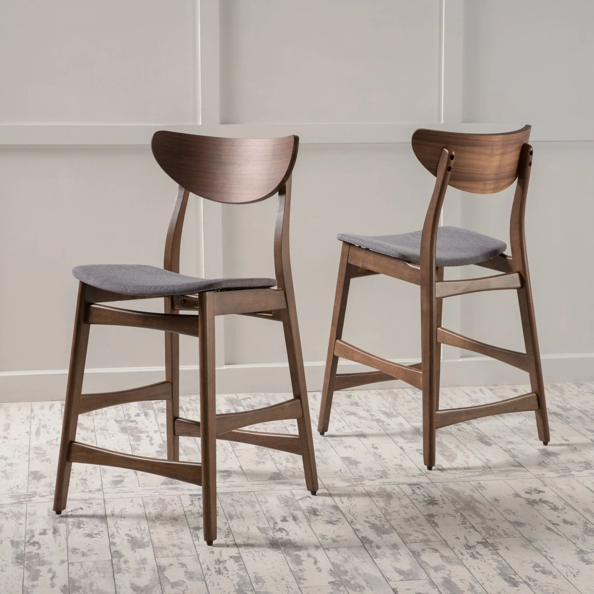 Elegant Counter Height Chair With Cushioned Seat - Image 7