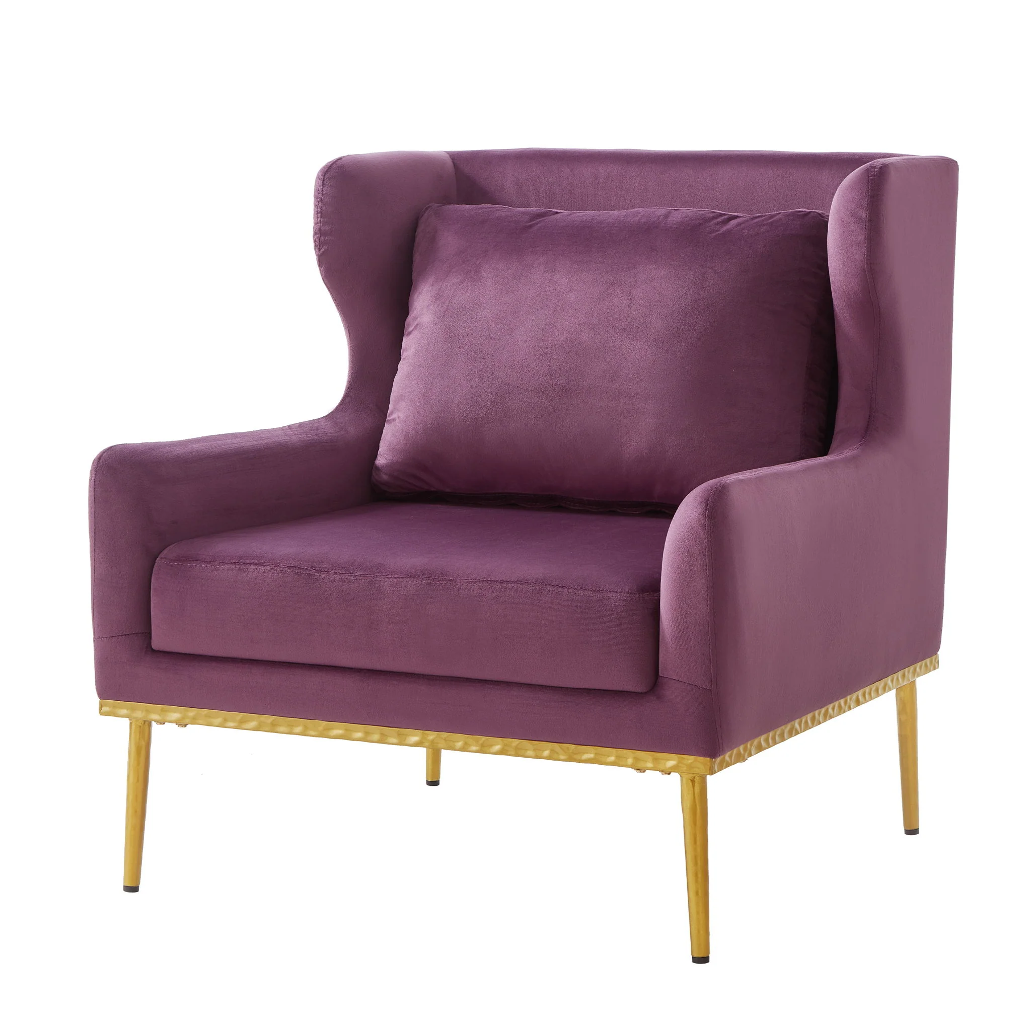 Elegant Curved Armrest Accent Armchair - Image 16
