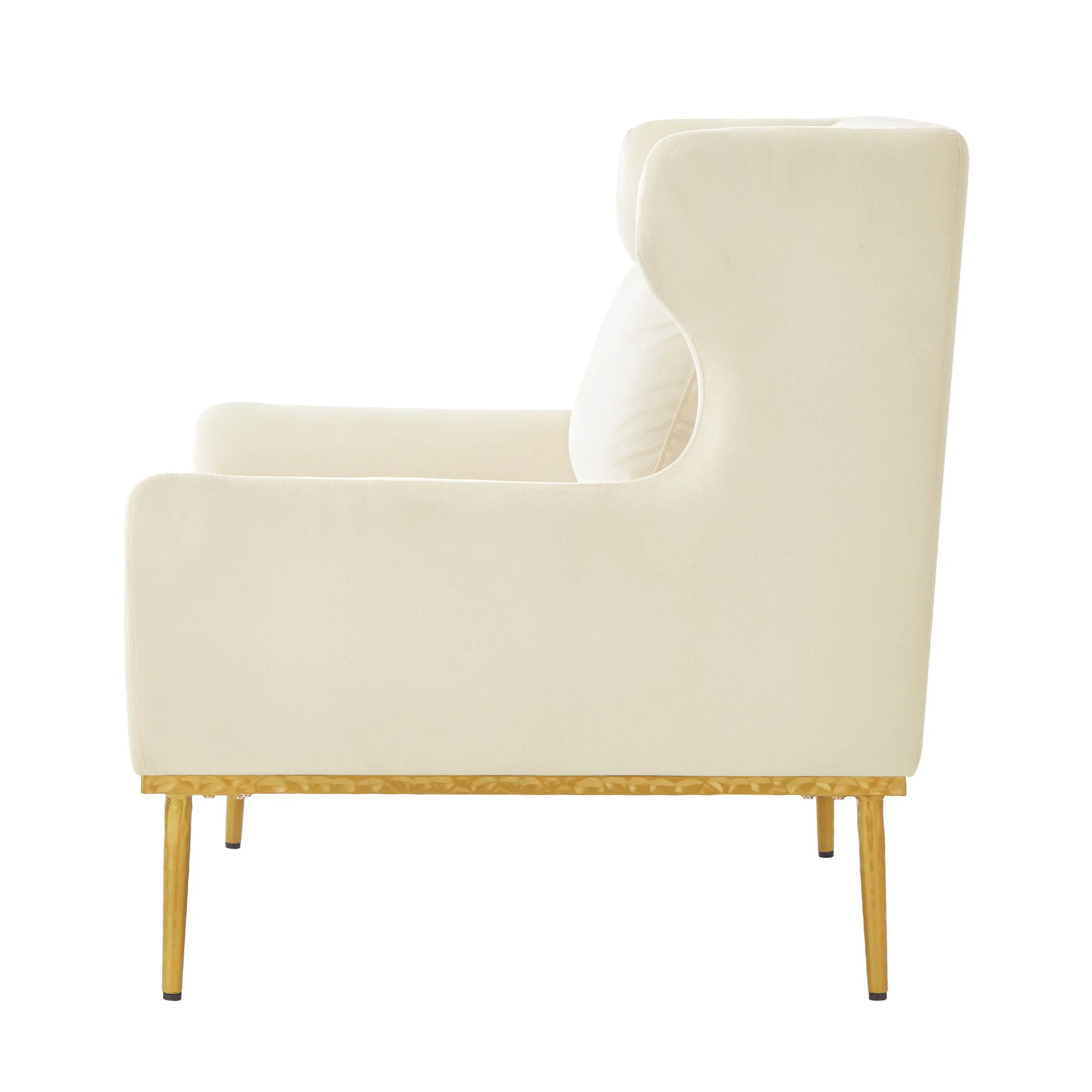Elegant Curved Armrest Accent Armchair - Image 21