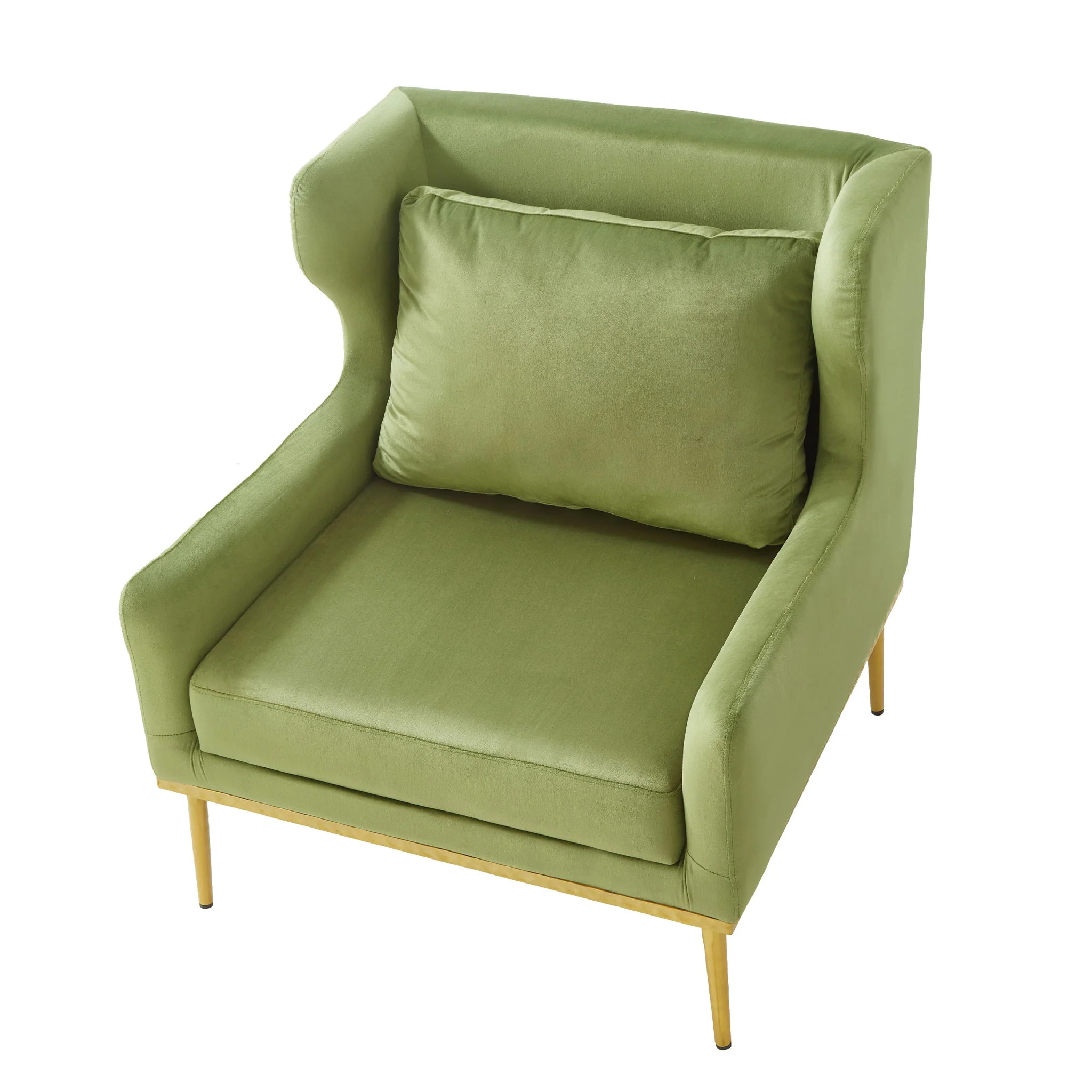Elegant Curved Armrest Accent Armchair - Image 26